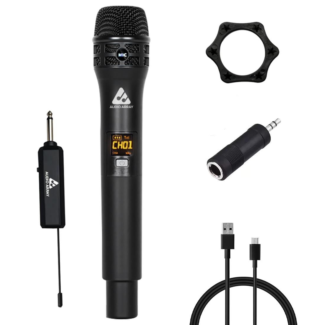 UHF Wireless Microphone - USB-C Rechargeable, store Anti-Interference