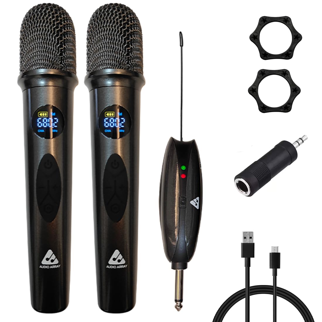 Unmatched Sound Quality with Audio Array AM-W35 UHF Dual Wireless Mics