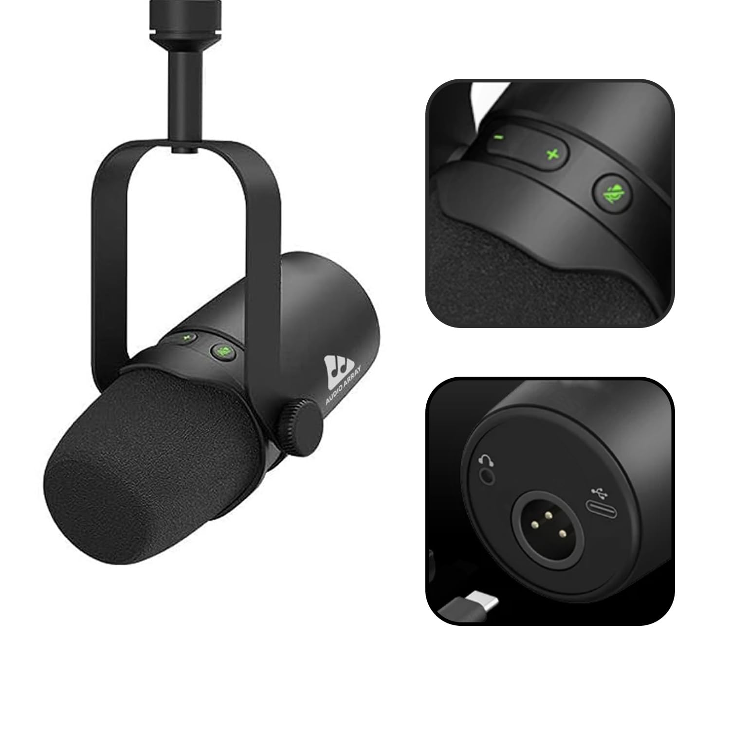 Audio Array AM-C37 USB/XLR Dynamic Microphone: The Perfect Choice for Streamers & Podcasters
