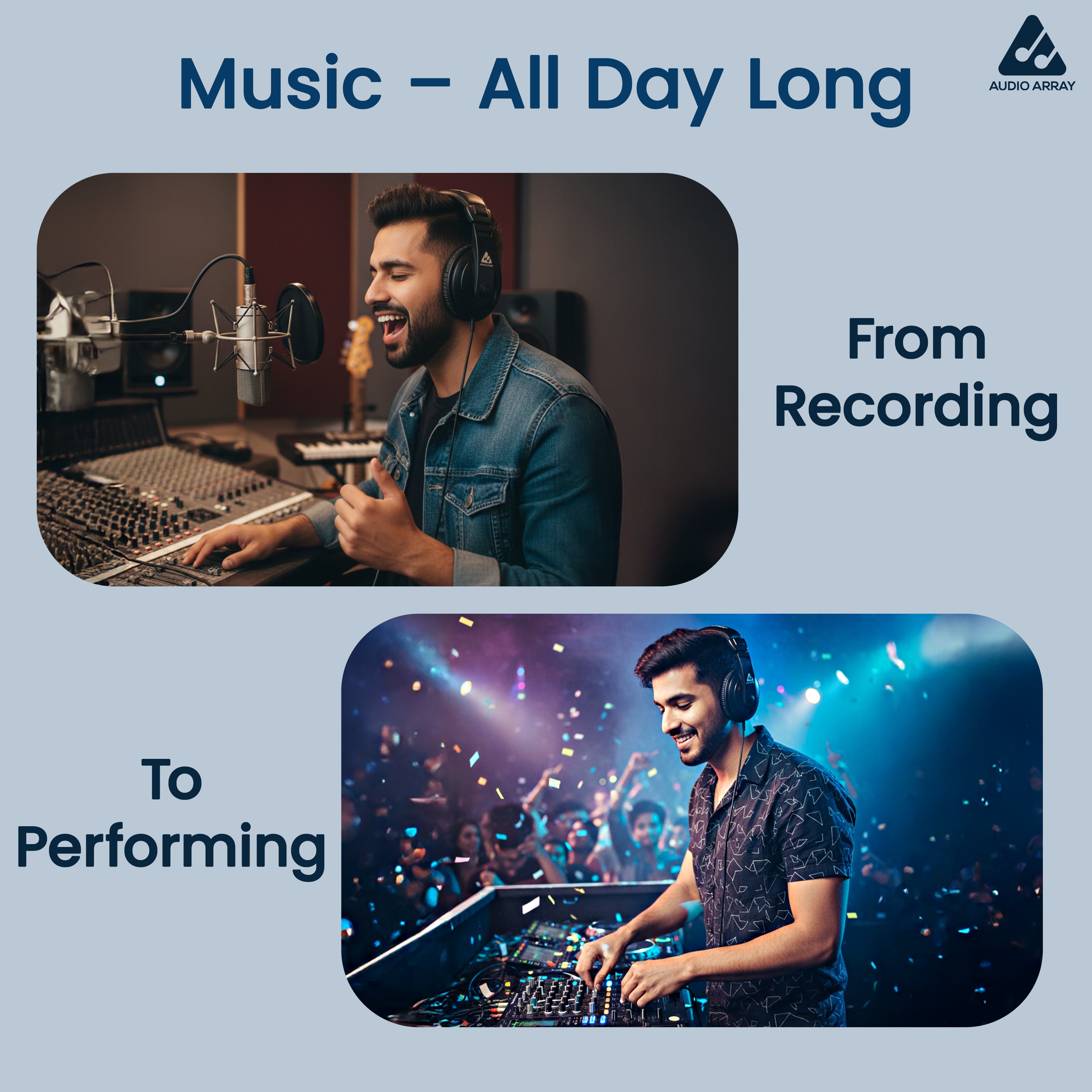 AH-45-BK Studio Monitoring & Live Recording Headphones