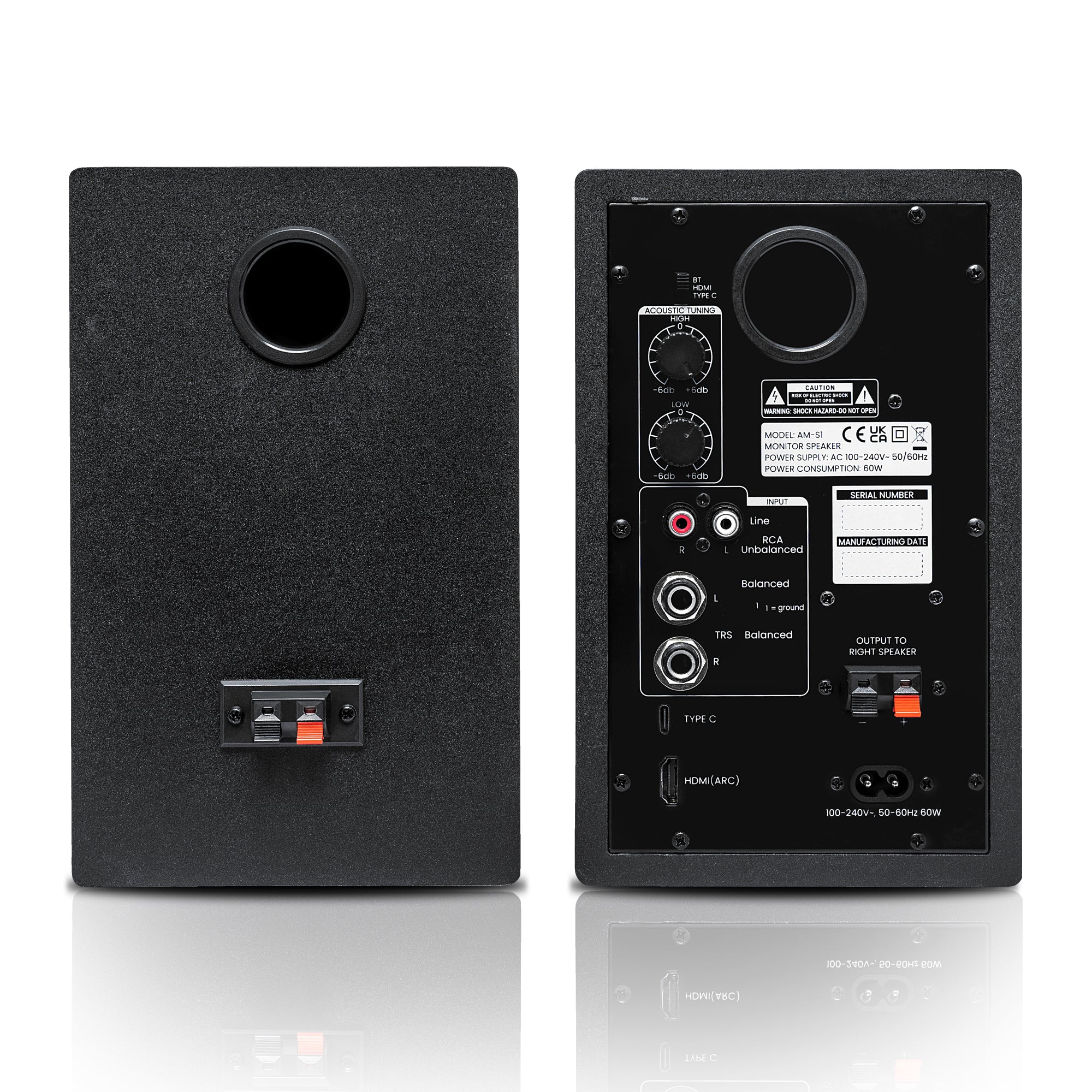 Audio Array AM-S1 Professional 4" Studio Monitor Speaker Pair
