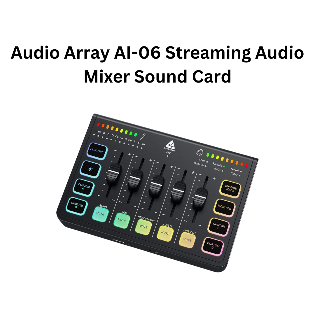 RGB Gaming Bundle For Streamers - Sound Card + Dynamic Mic + Boom Arm GB-05