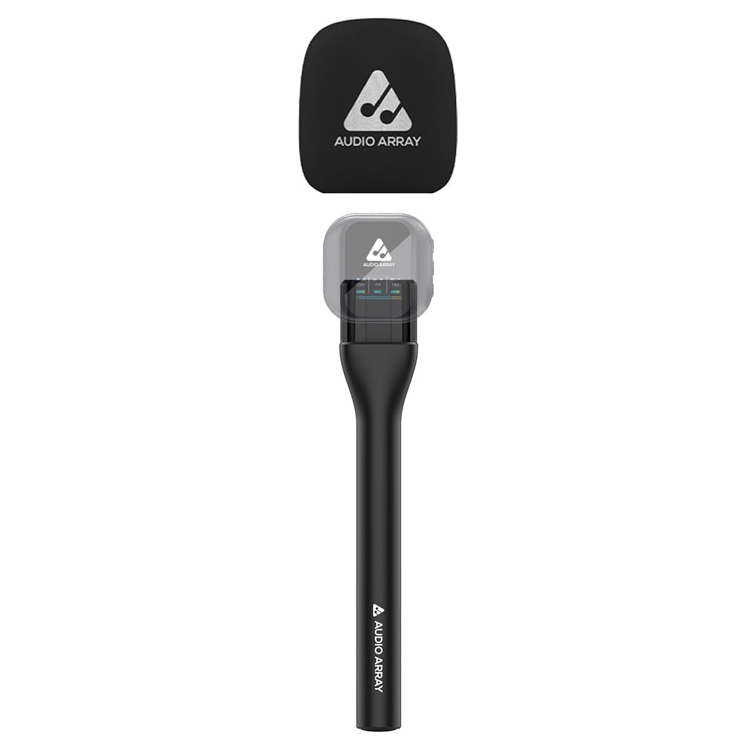 Audio Array AA-25 Handheld Microphone Interview Adapter for Wireless Lapel Microphones