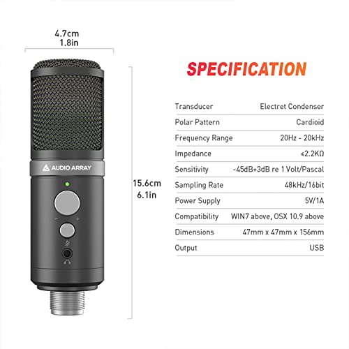 AM-C19 USB Condenser Microphone