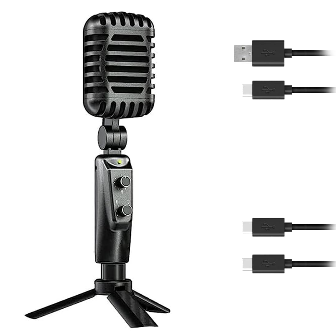 AM-C24 USB Plug & Play Retro Microphone Kit
