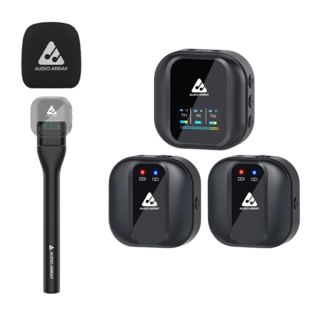 AWB-01 Wireless Mics AM-W10 & Handheld Interview Adapter AA-25