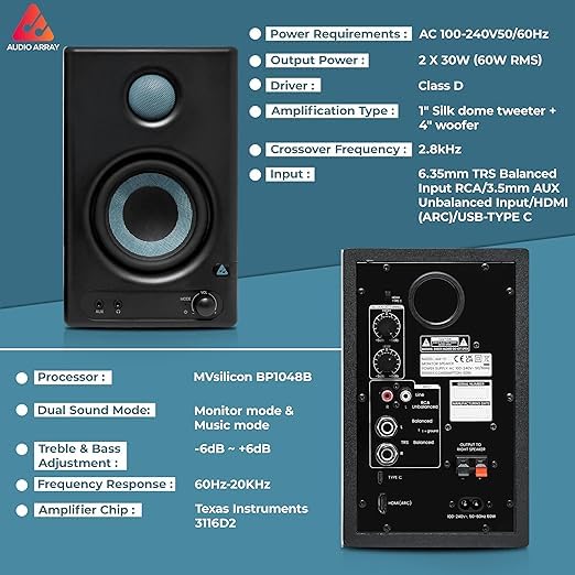 Professional Studio Monitors for Home Studio, Streaming & Gaming-UB-02