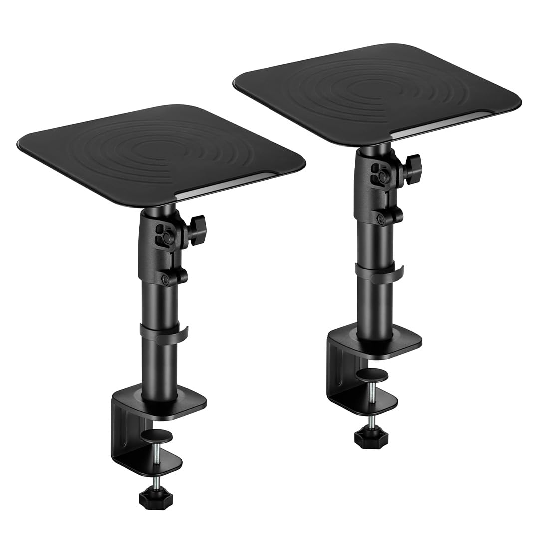 Audio Array AA-21 Desktop Mount Speaker Stands | 15KG Capacity | Black (Set of 2)