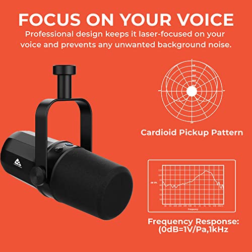 Audio Array AM-C11 XLR/USB Dynamic Podcast Microphone