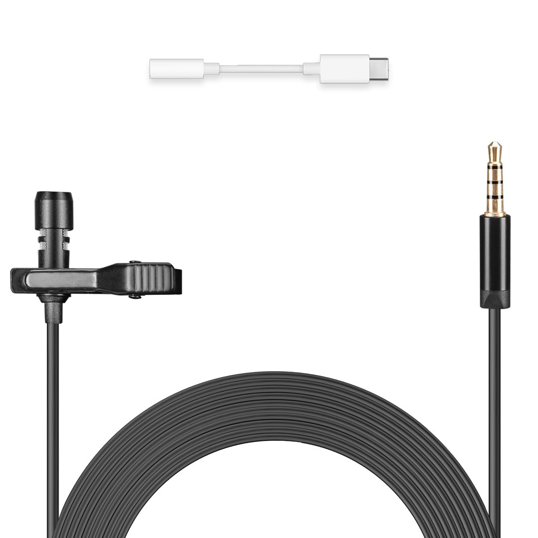 AM-C34 Lapel Microphone | 1M Long & Strong Cable