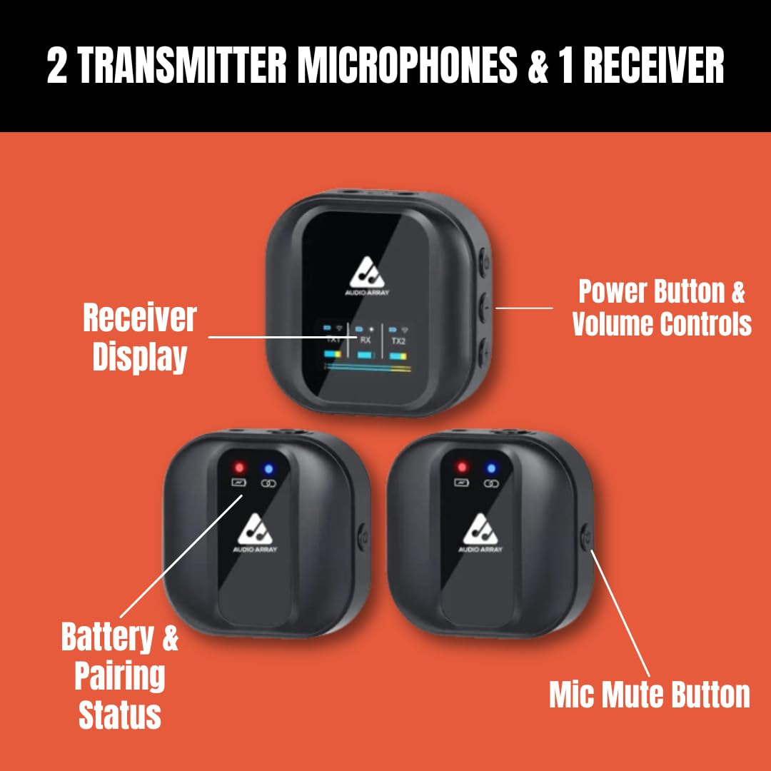AWB-01 Wireless Mics AM-W10 & Handheld Interview Adapter AA-25