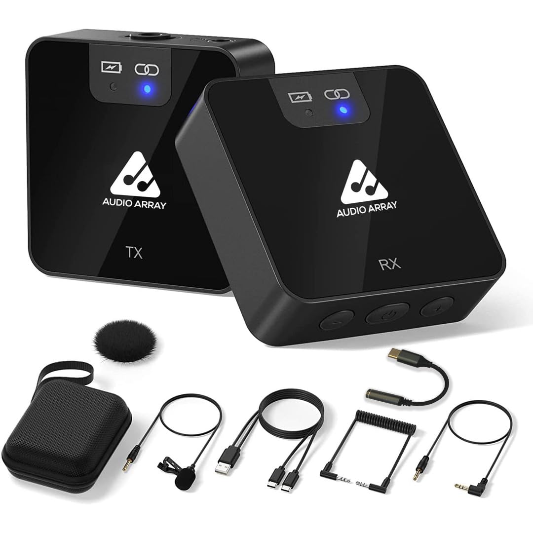 AM-W11 Wireless Mic | Upto 4hr Battery & 60m Range