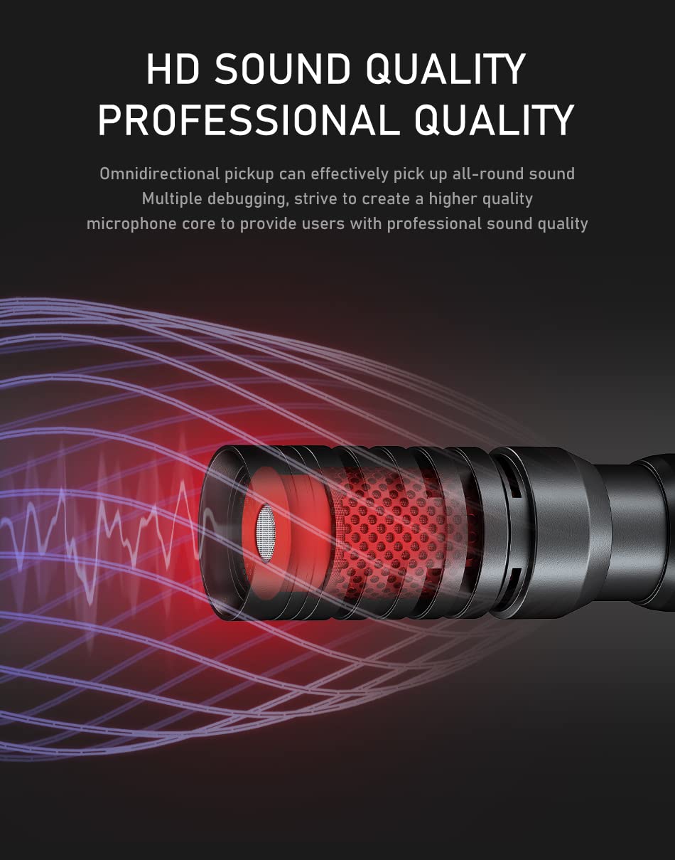 Refurbished - Audio Array Omnidirectional Condenser Shotgun Microphone with 3.5mm Connector with Battery for DSL & Smartphone (AM-C14)