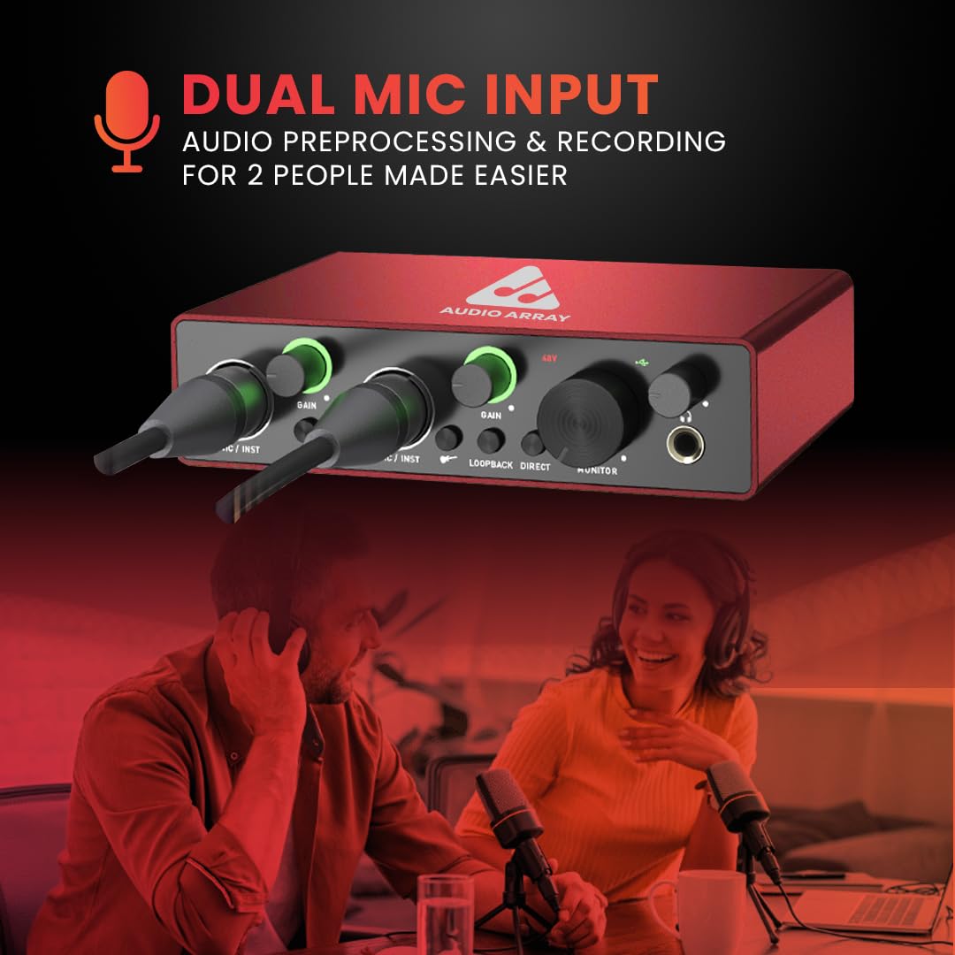 AI-02 2x2 Premium Audio Interface | Metallic Red