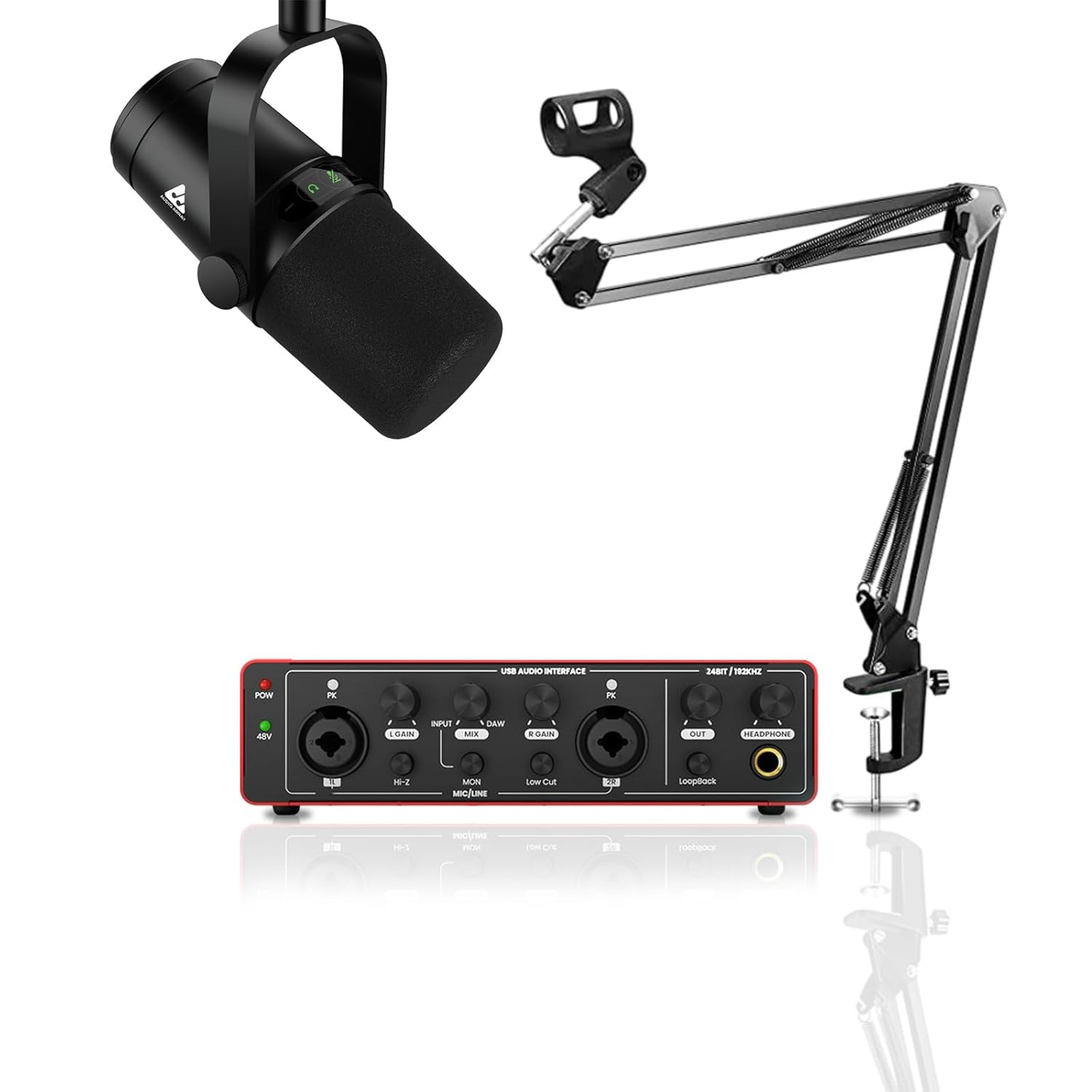 Audio Array Pro Podcast Bundle | USB/XLR Dynamic Microphone | PB-06