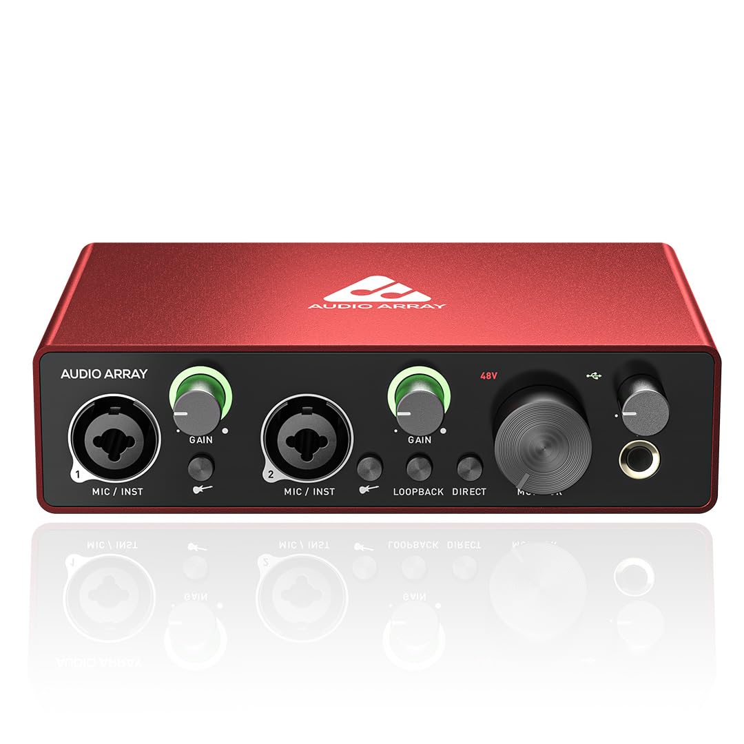 AI-02 2x2 Premium Audio Interface | Metallic Red