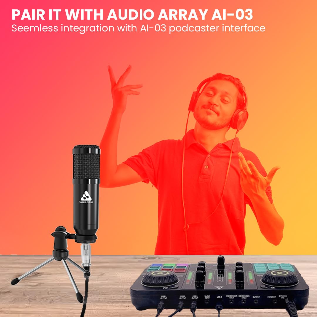 AM-C39 XLR to 3.5mm Condenser Microphone Kit