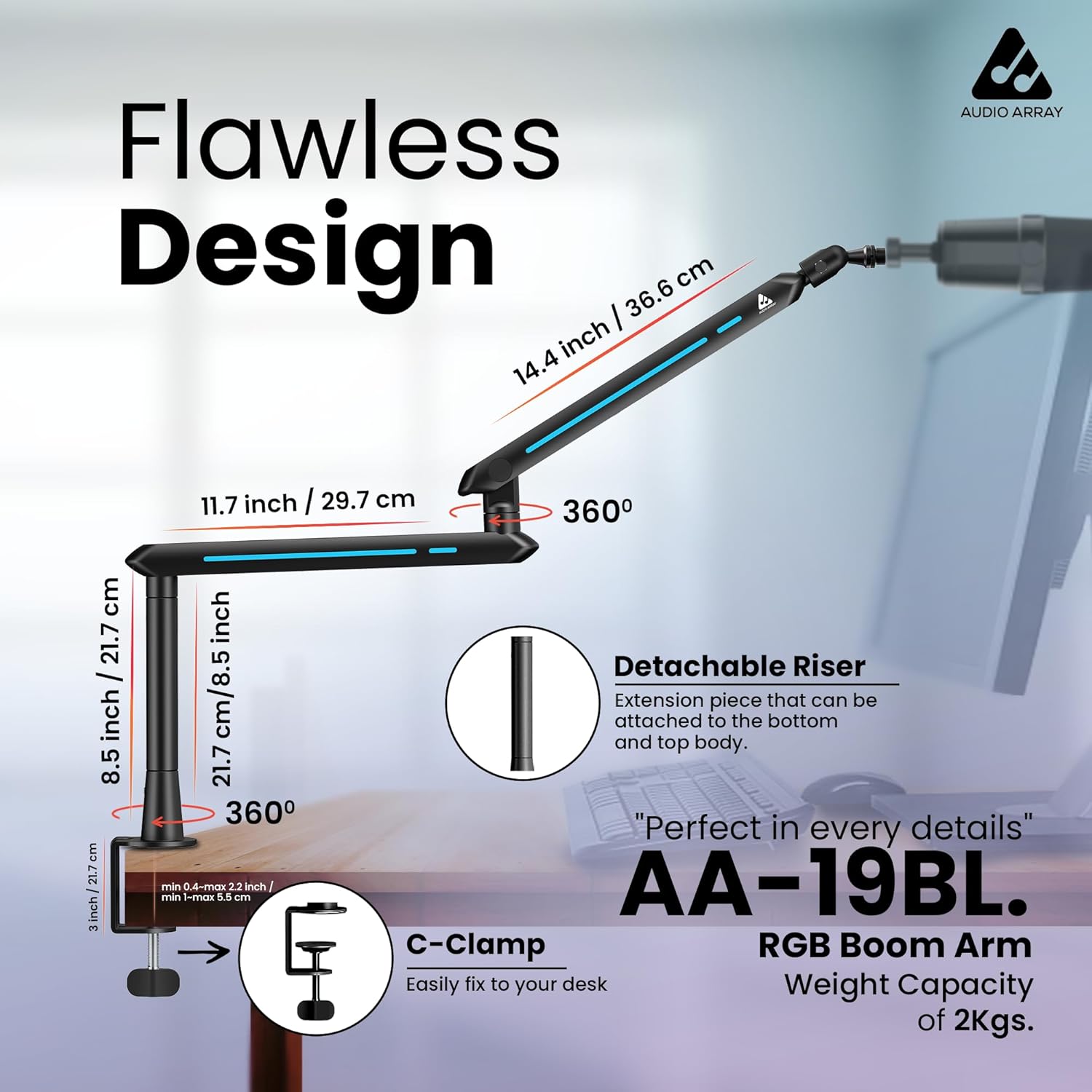 RGB Gaming Bundle For Streamers - Sound Card + Dynamic Mic + Boom Arm GB-05