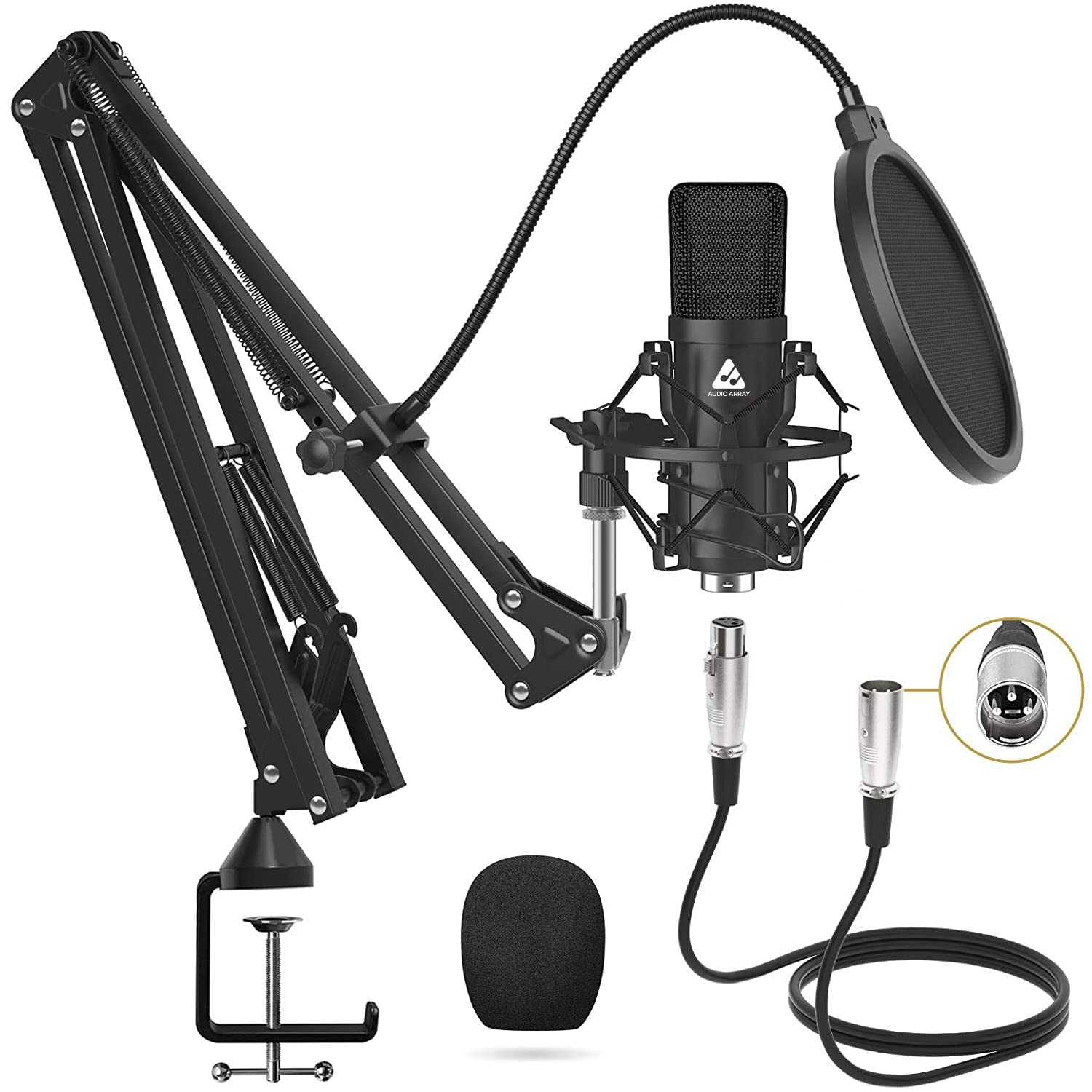 AM-C2 XLR Condenser Microphone Kit