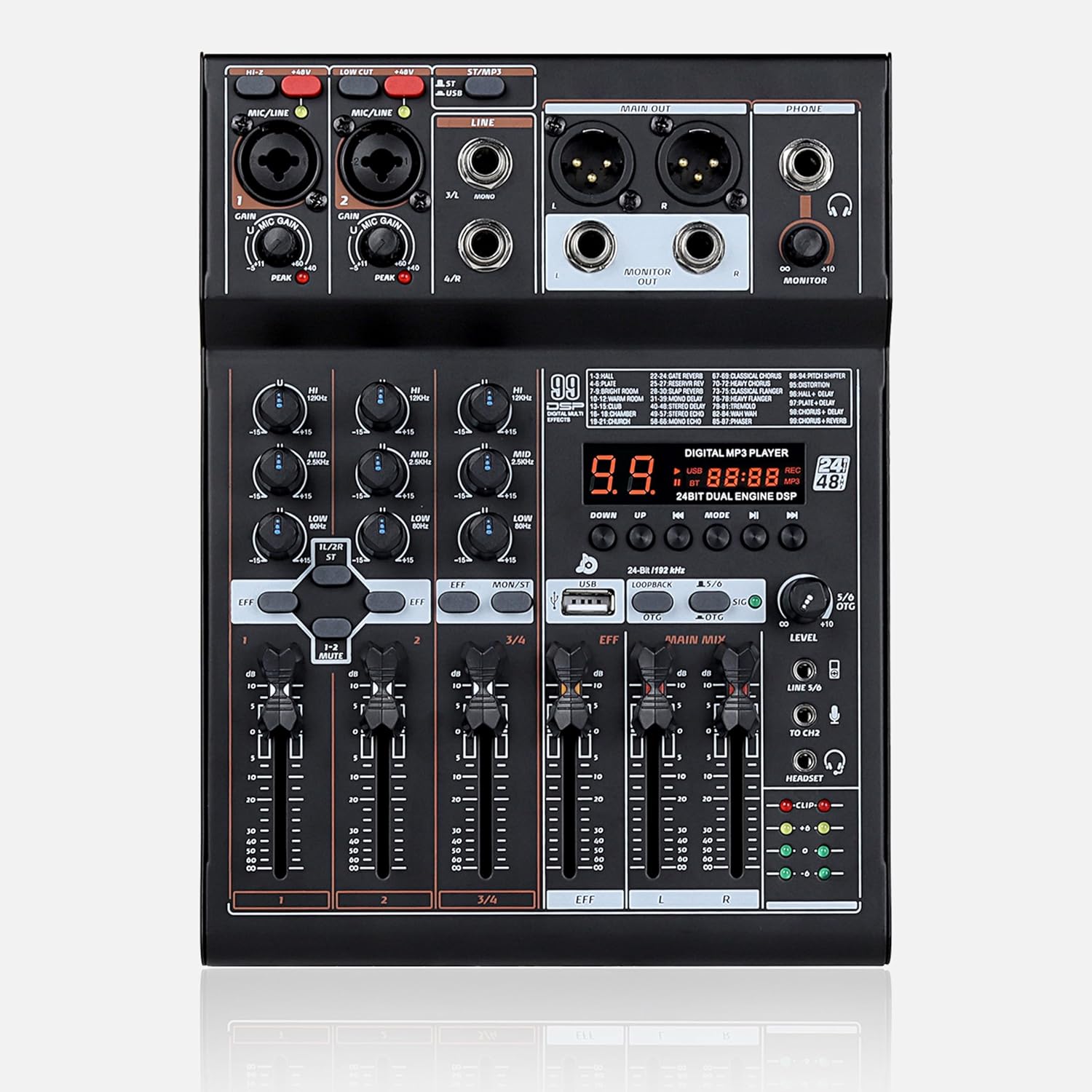 Audio Array AM-Mix4 OTG 4 channels mixer with OTG