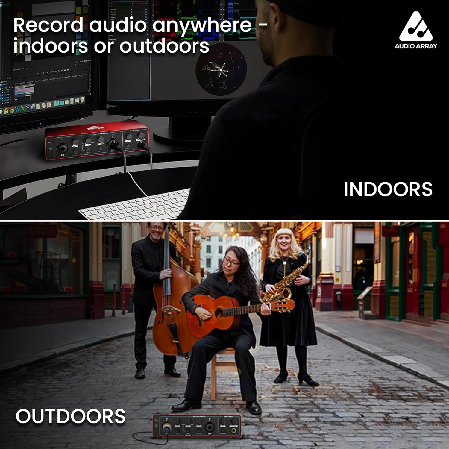 AI-04 2x2 Audio Interface | Metal Body | Red