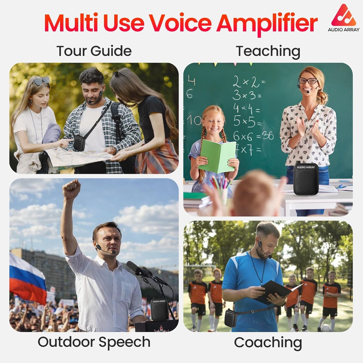 Audio Array AM-W47 Wireless Voice Amplifier with Bluetooth 5.3