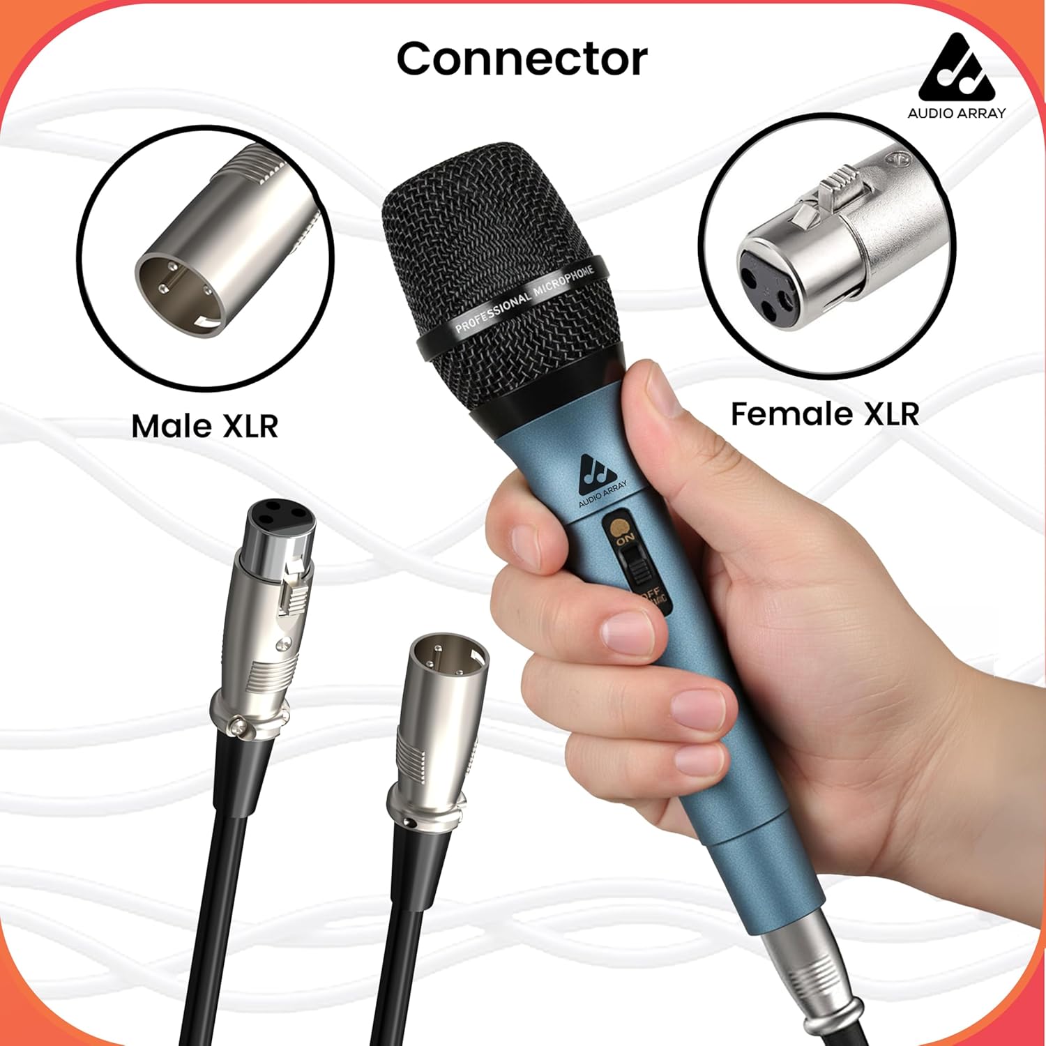 Audio Array A3-XLR XLR Male to Female Cable 3 Meter