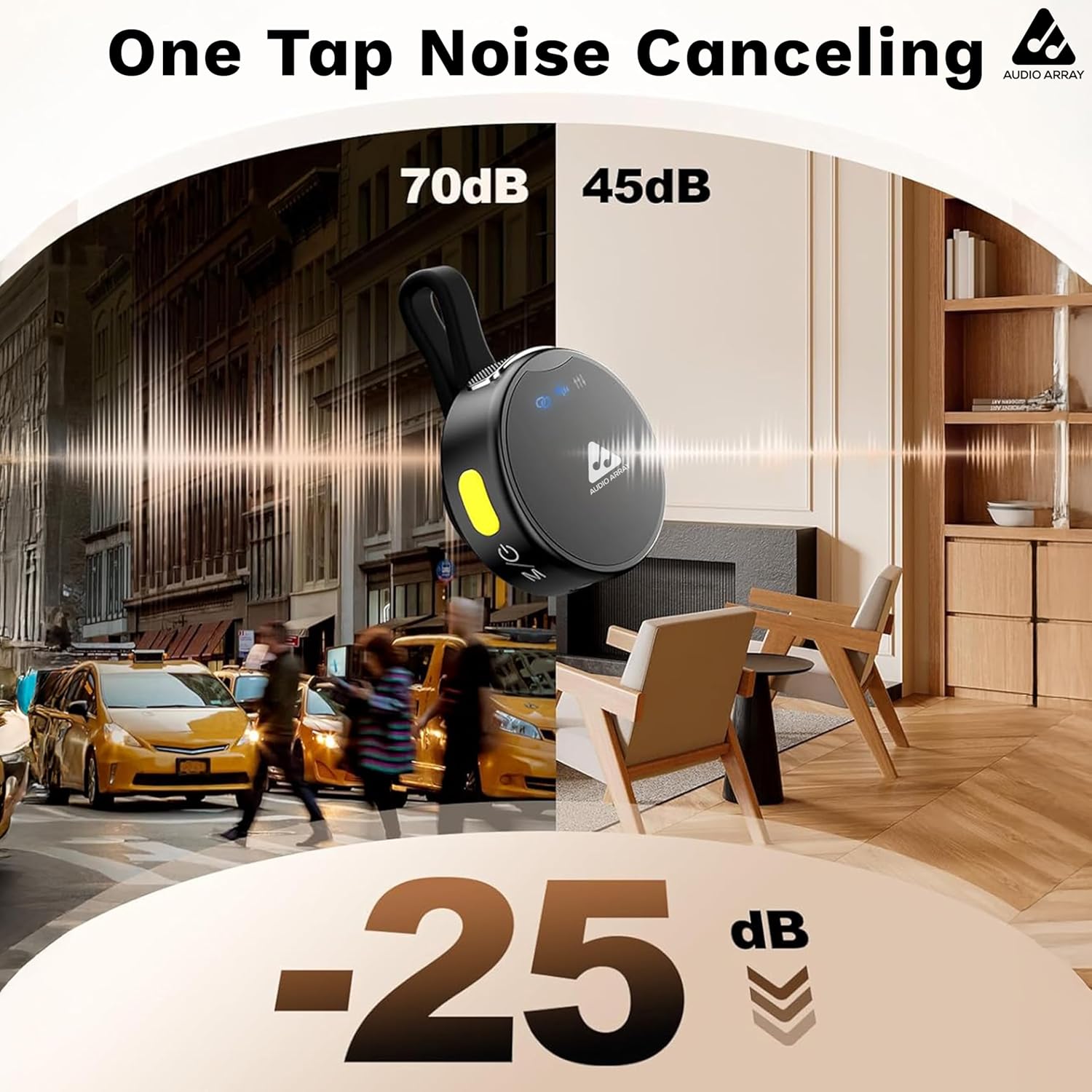 Audio Array AM-W23 Wireless Lav Mic, AI Noise Reduction