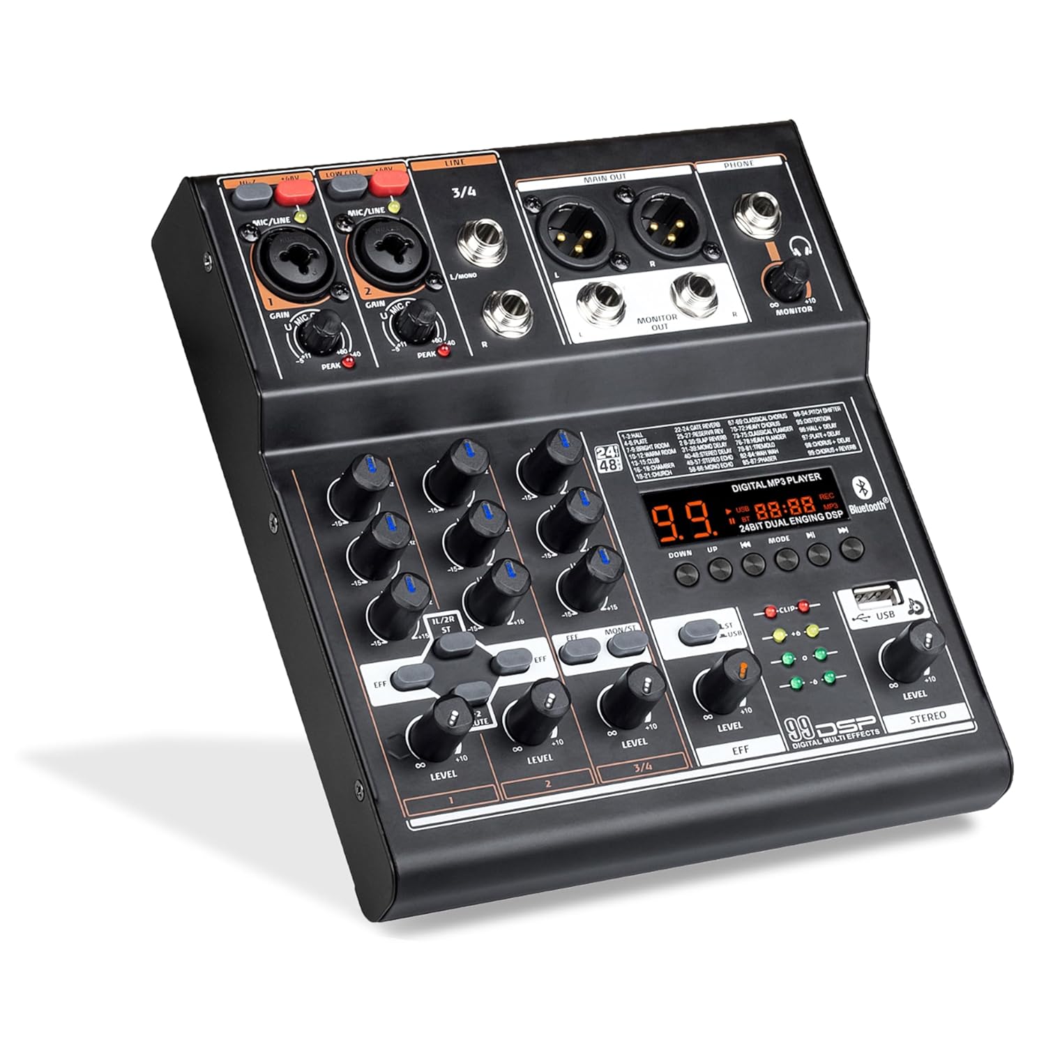 Audio Array BE-4 4 Channel Mixer With OTG