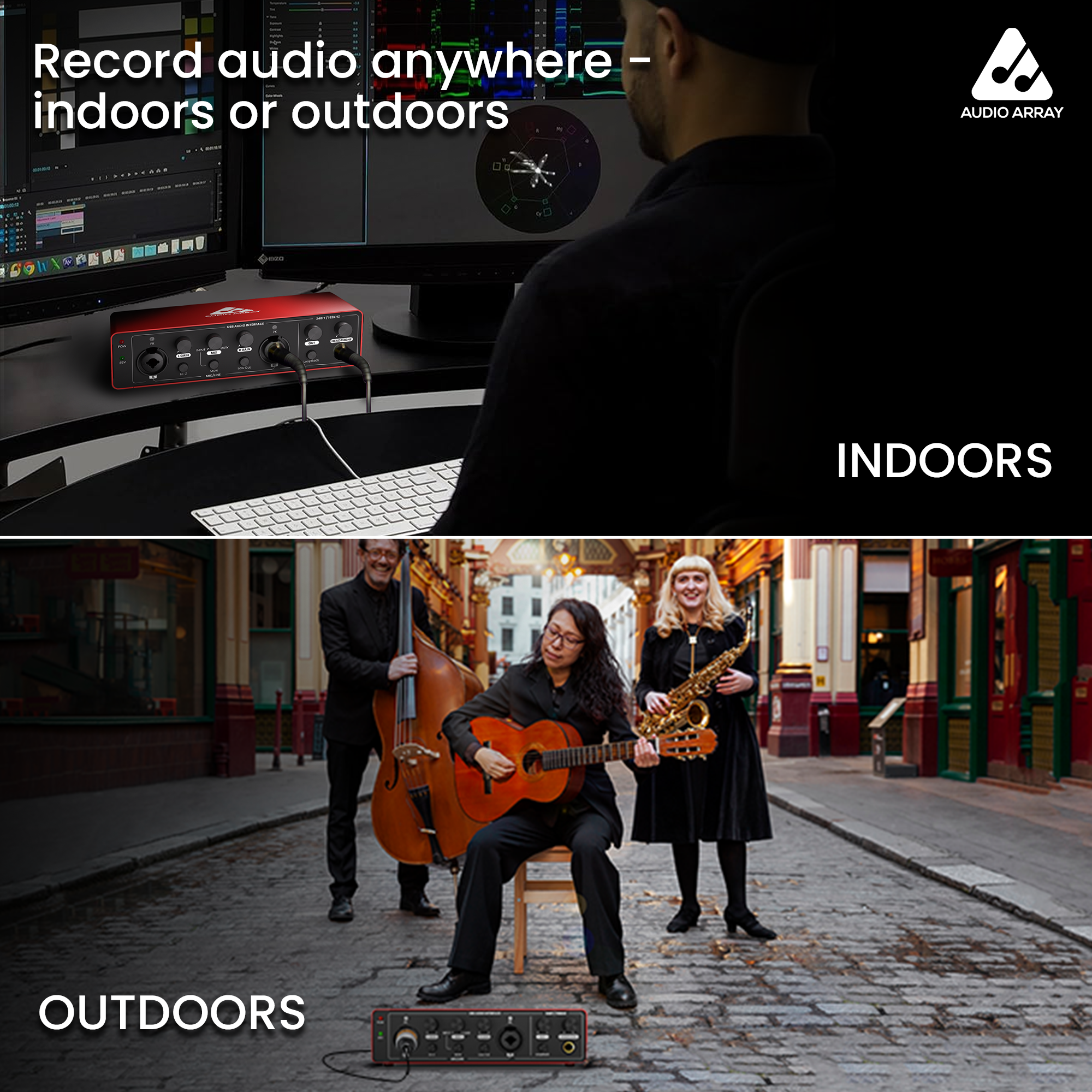 AI-04 2x2 Audio Interface | Metal Body | Red