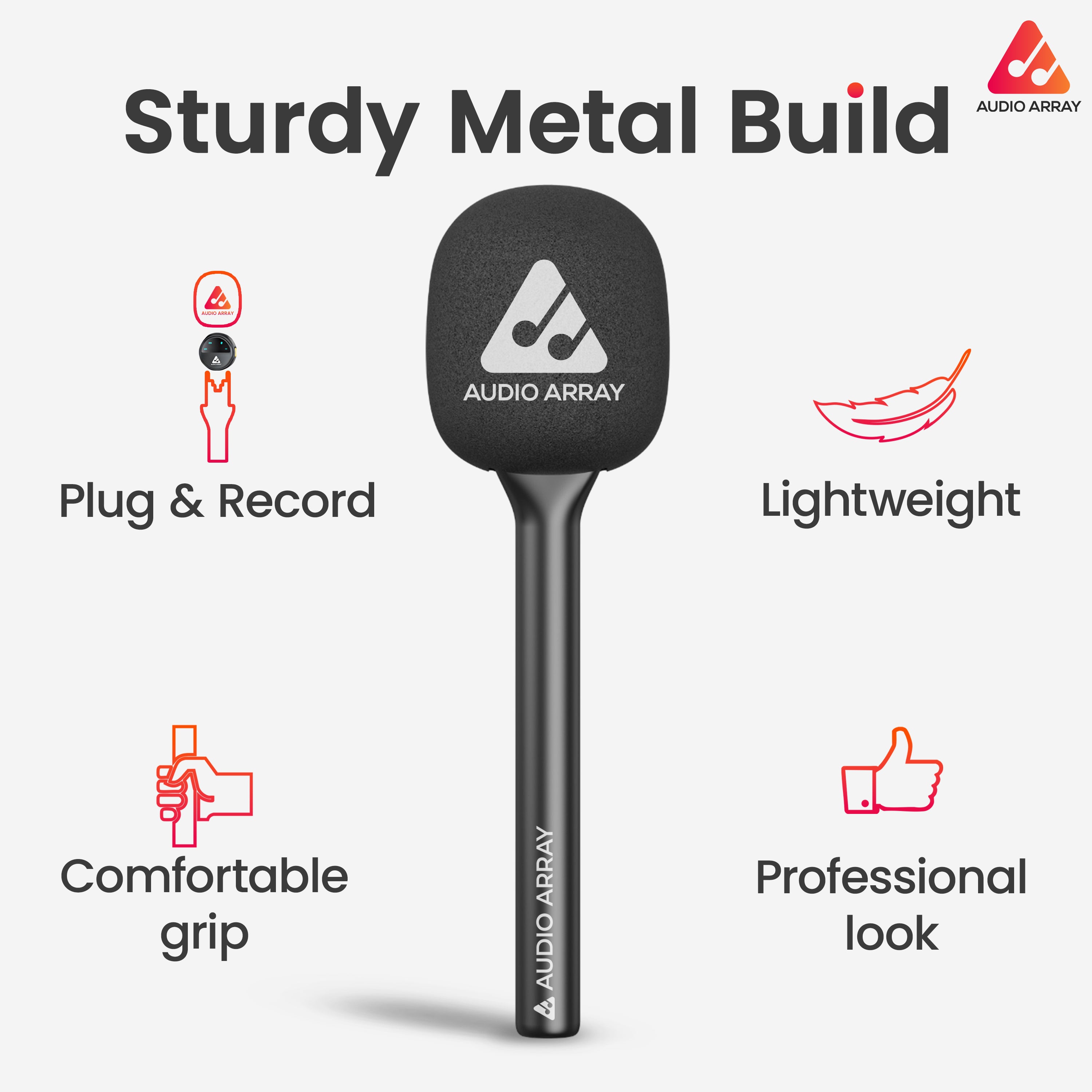 Audio Array AA-25 Metal Handheld Microphone