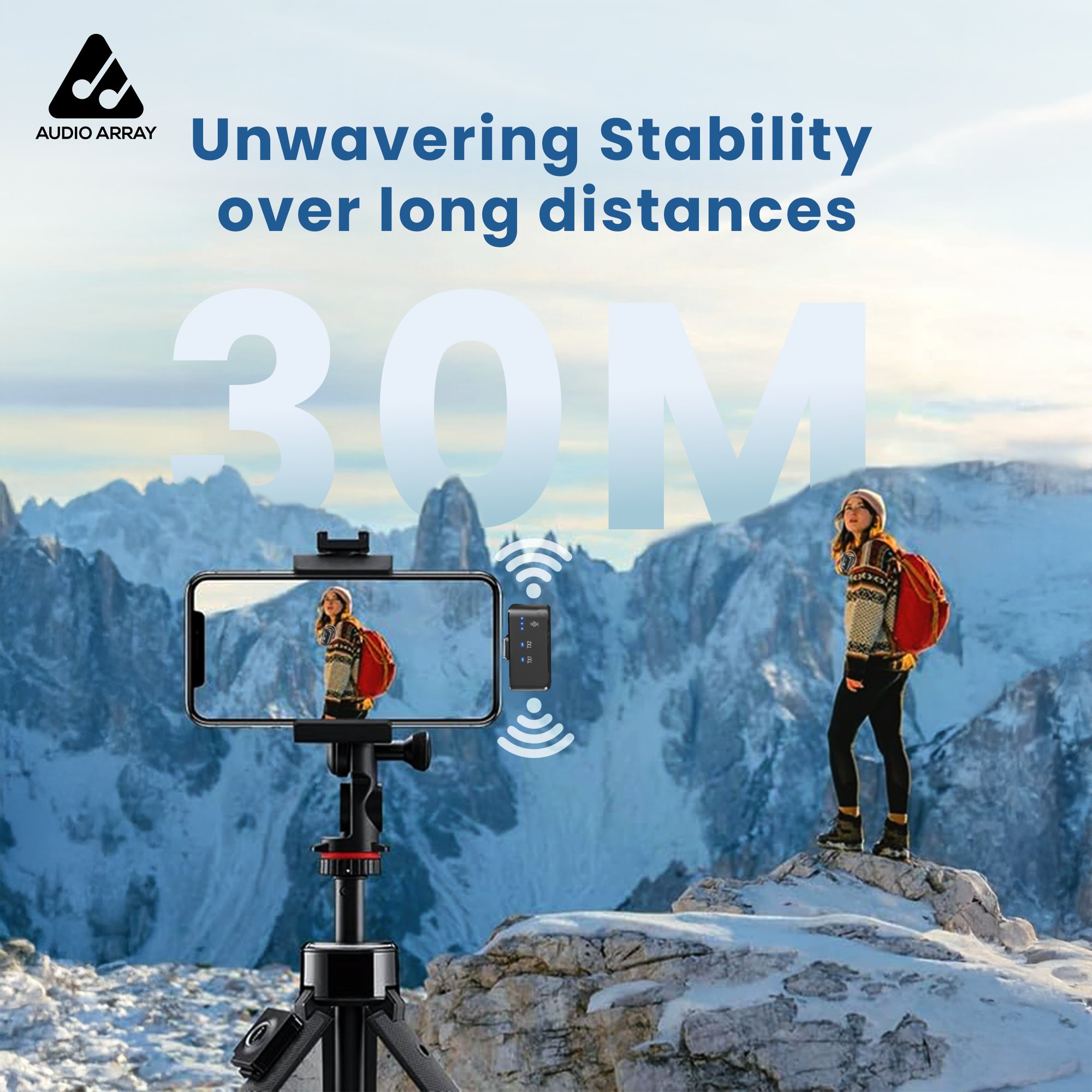 Audio Array Mini Wireless Lavalier Microphone AM-W19