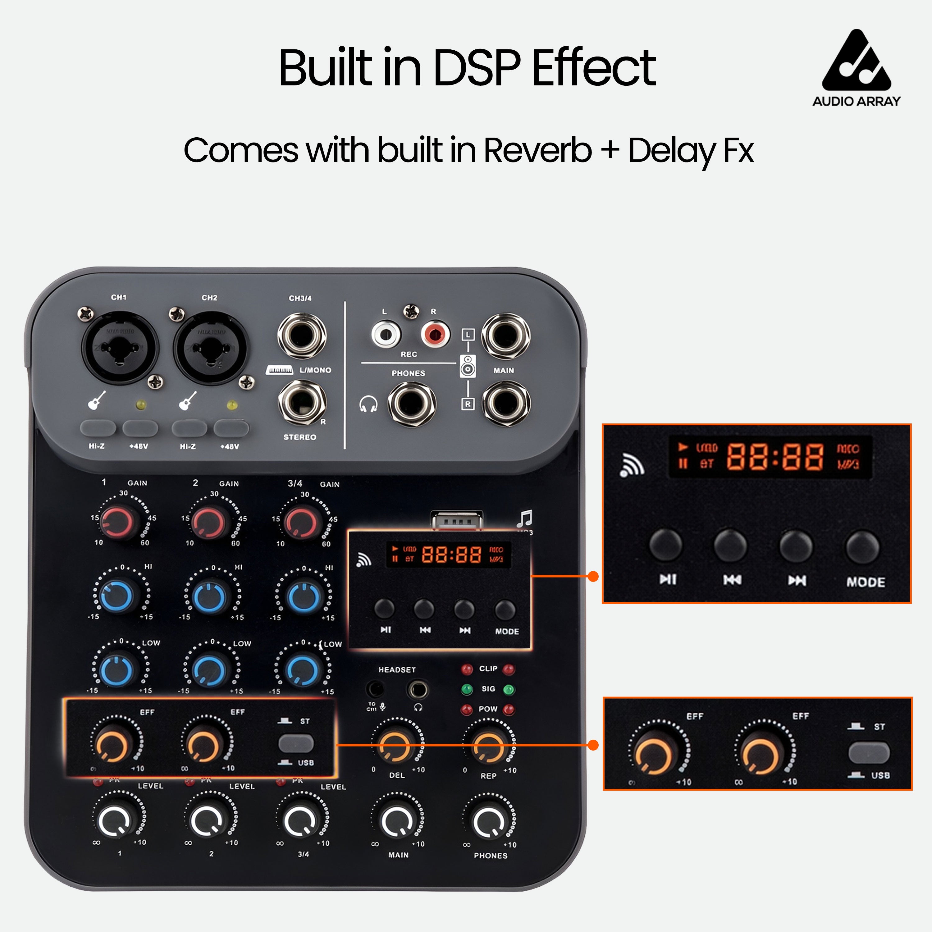 Audio Array AI-13 4 channels Mixer