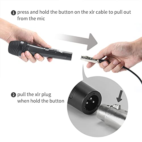 AM-C27 XLR to TRS Unidirectional Dynamic Handheld Karaoke Microphone sound