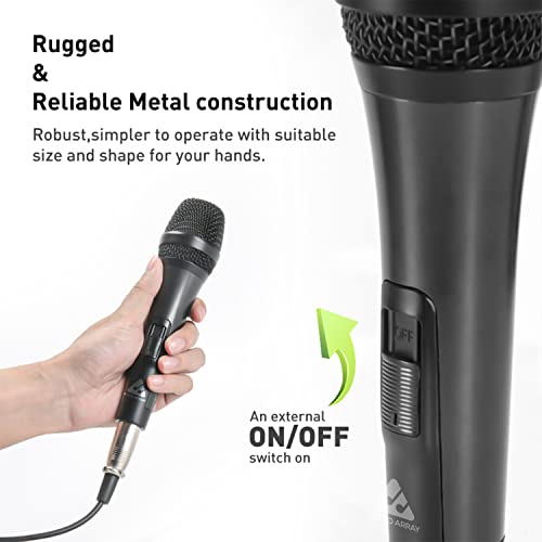 AM-C27 XLR to TRS Unidirectional Dynamic Handheld Karaoke Microphone sound