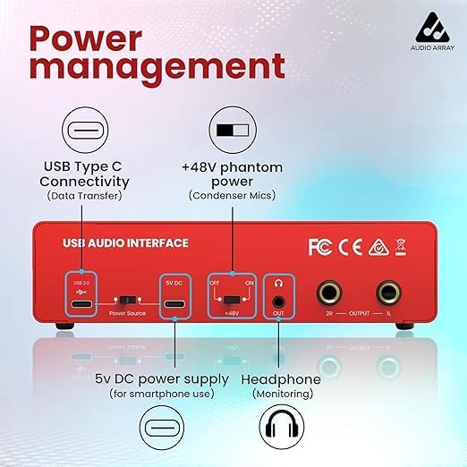 Audio Array Podcast Kit | USB/XLR Dynamic Mic with Boom Arm & Audio Interface | PB-09