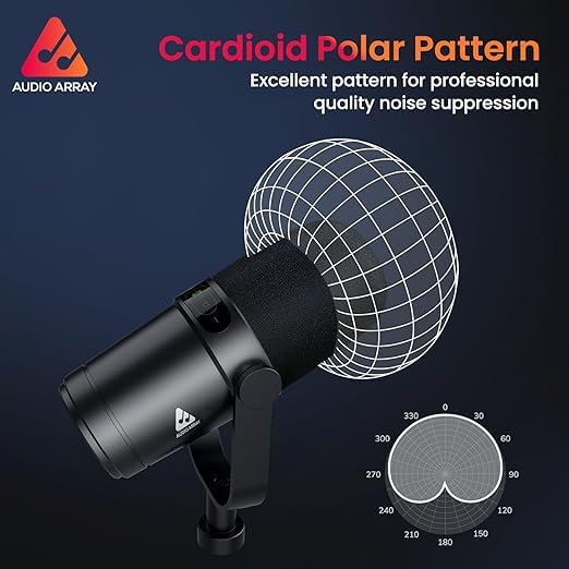 Audio Array Professional Dynamic Studio Bundle with Headphones | PB-11
