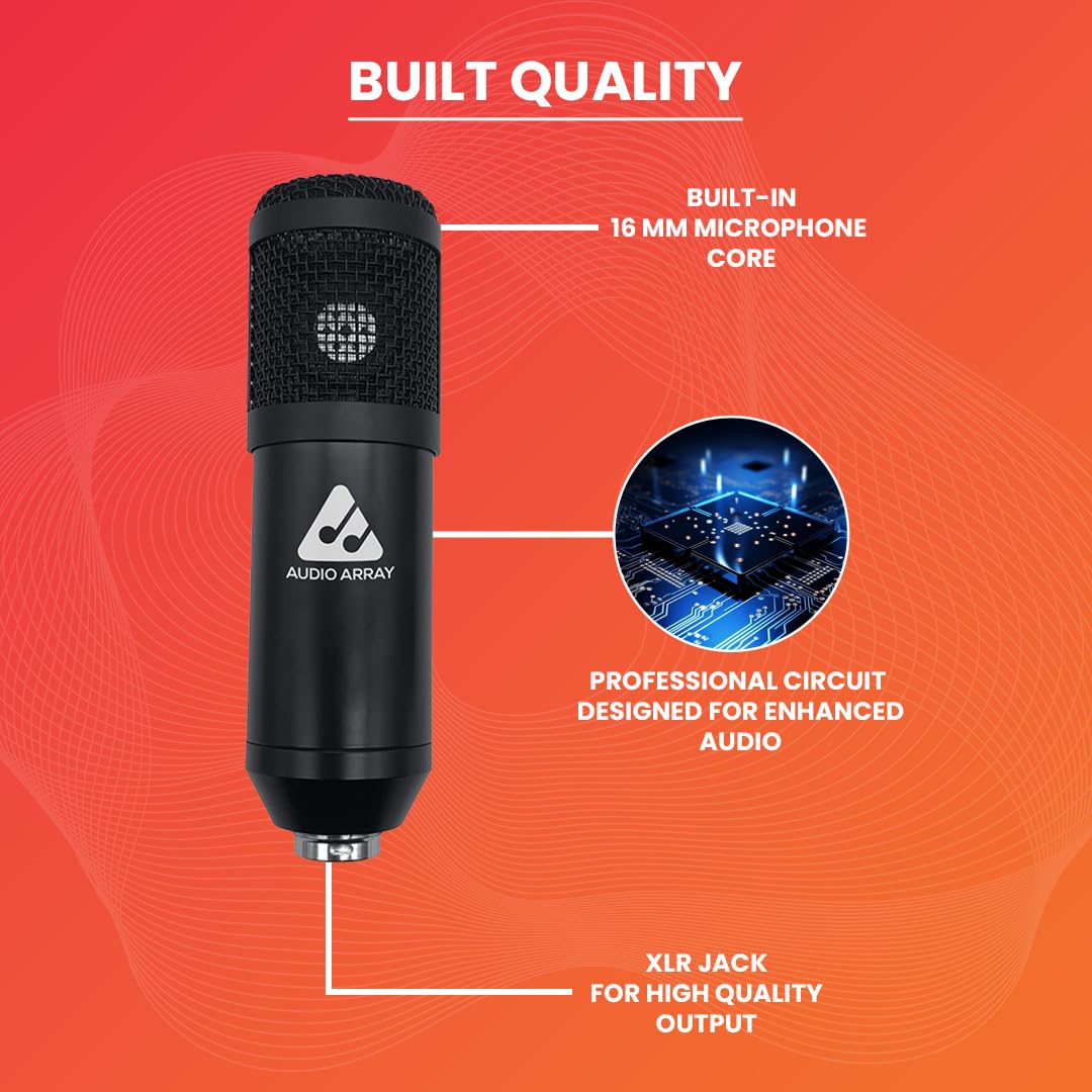 AM-C39 XLR to 3.5mm Condenser Microphone Kit