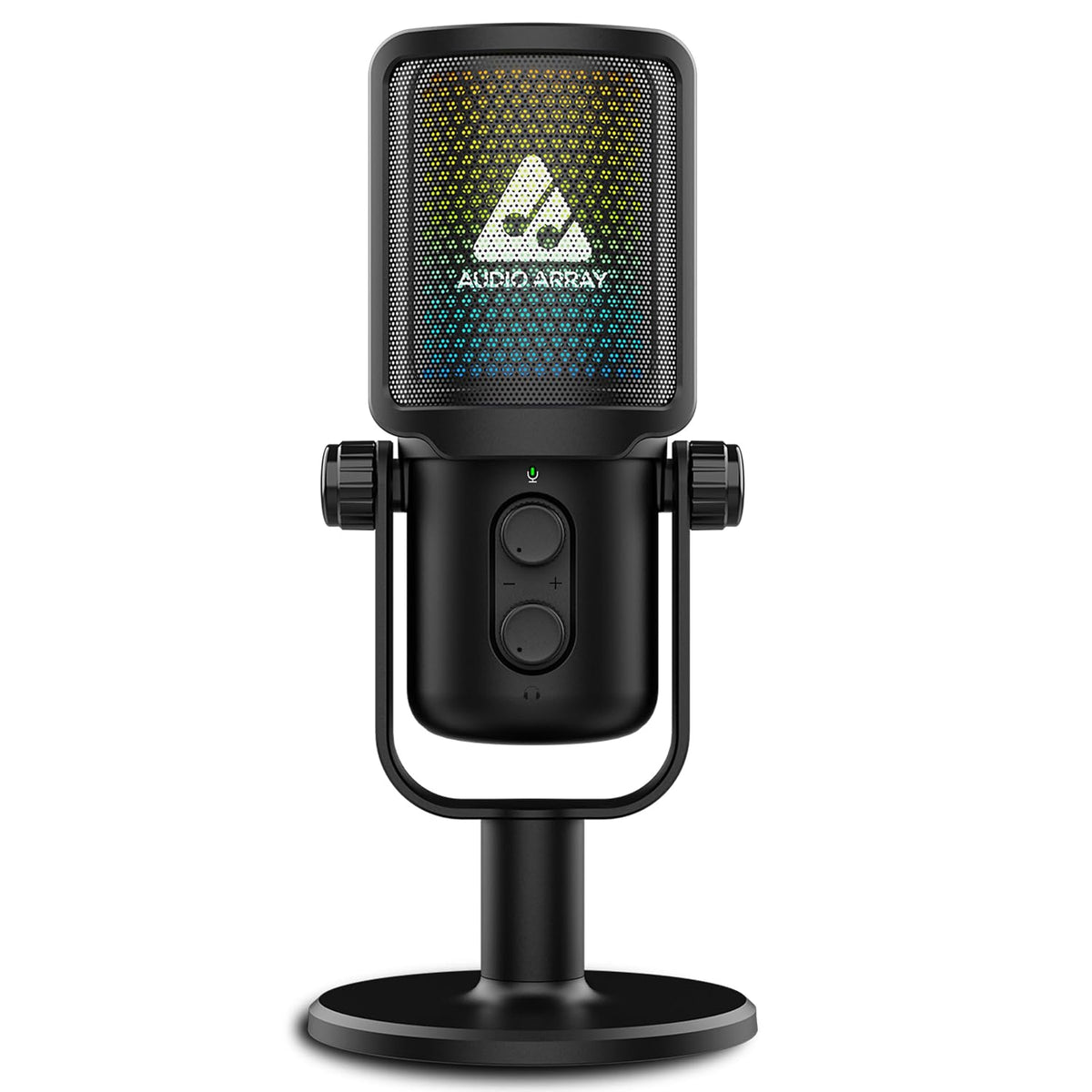 Audio Array AM-C54 USB Condenser Microphone – 24-Bit/192kHz, AI Noise Cancellation, Cardioid, Direct Monitoring, Gain & Headphone Control