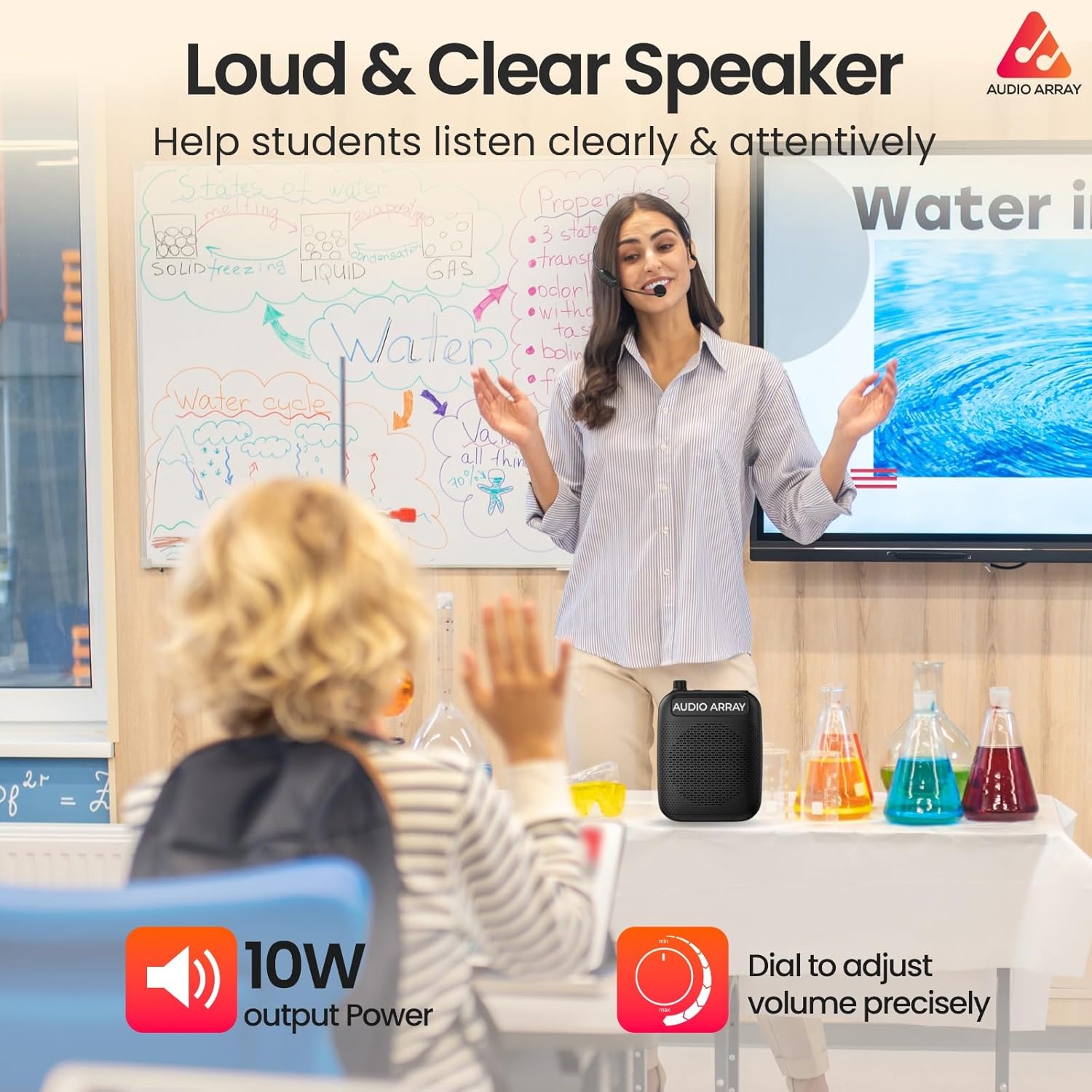Audio Array AM-W47 Wireless Voice Amplifier with Bluetooth 5.3