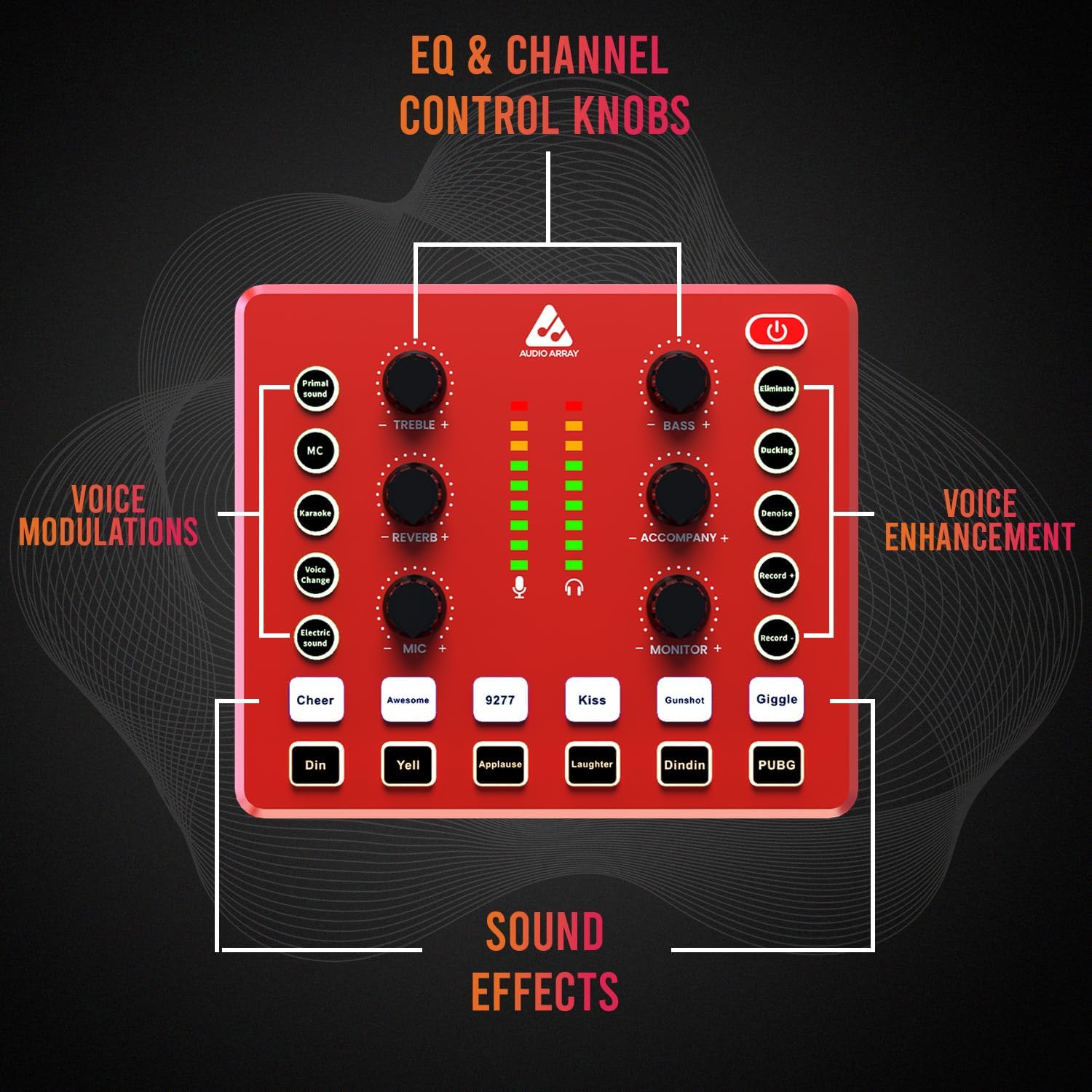 AB-07 Professional USB Soundcard Mixer Bundle with XLR Condenser Mic Kit