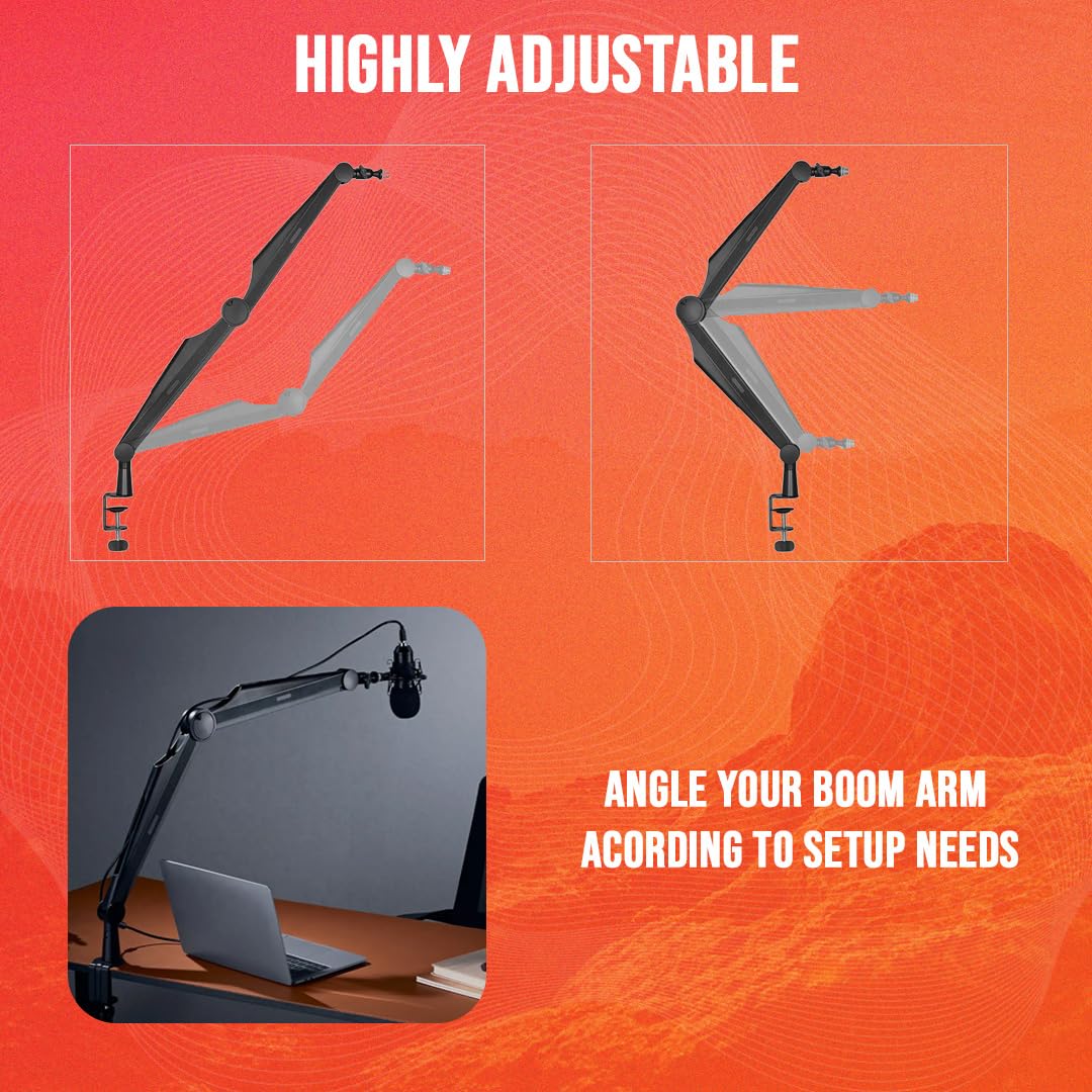 AA-18 Microphone Arm Stand | 1kg Weight Capacity