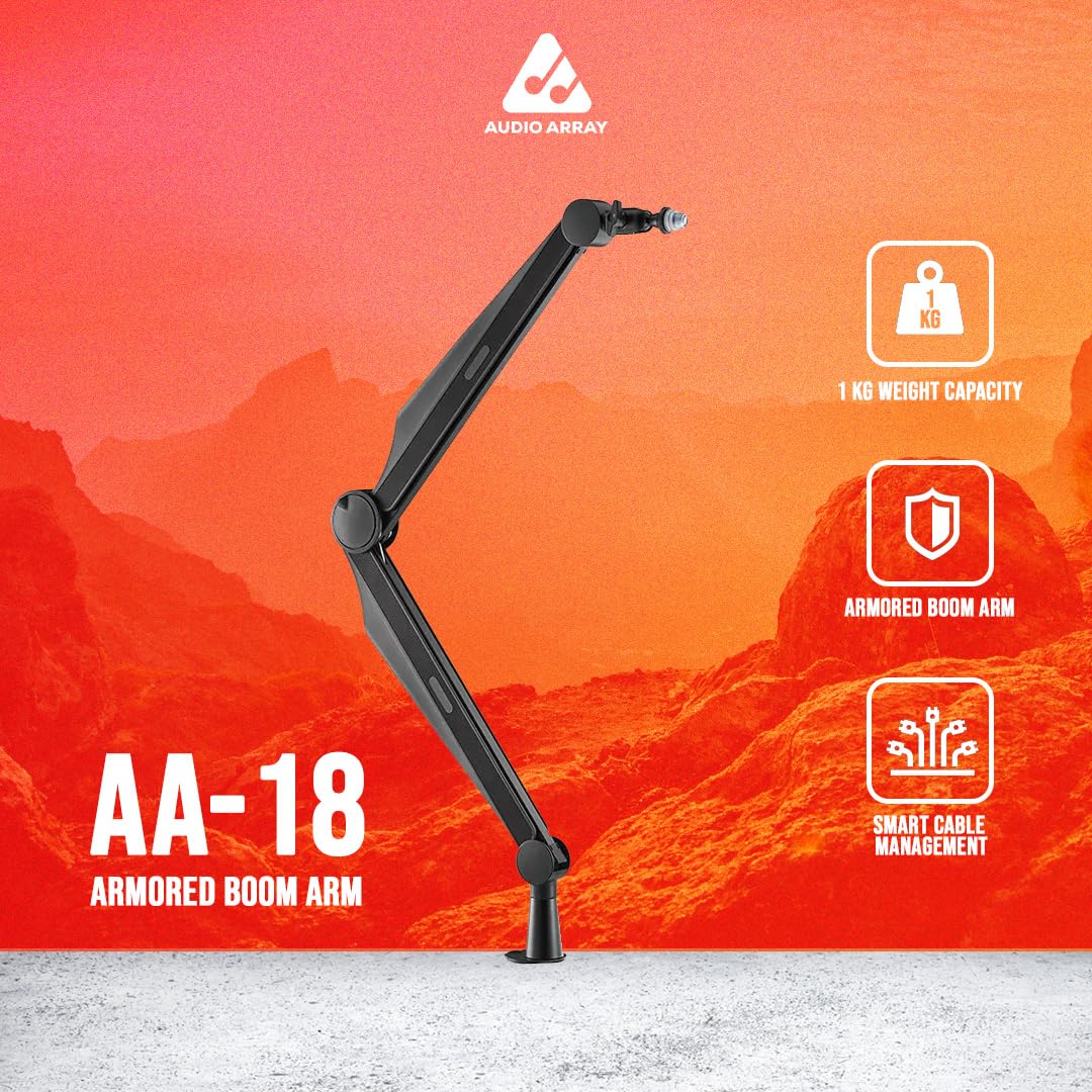 AA-18 Microphone Arm Stand | 1kg Weight Capacity