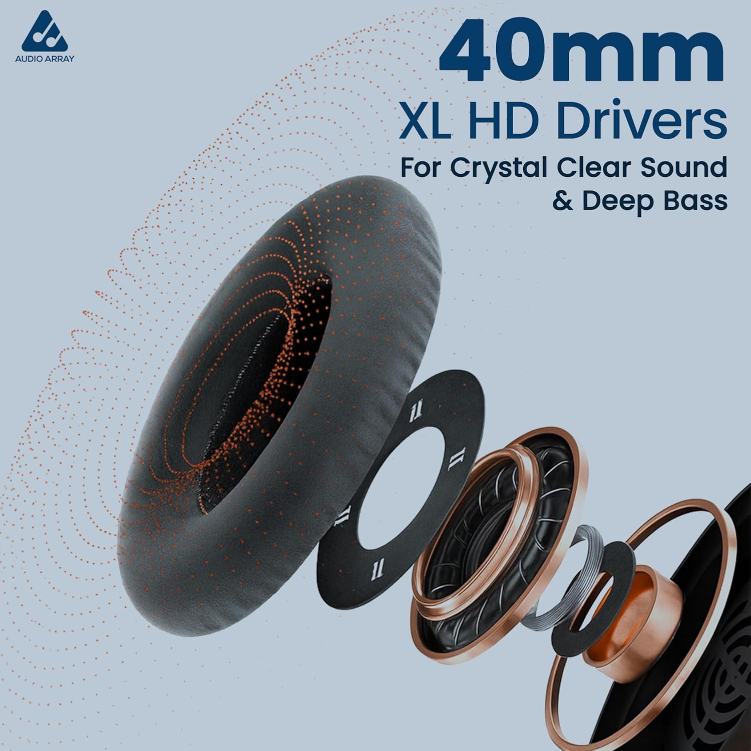 Audio Array Professional Dynamic Studio Bundle with Headphones | PB-11