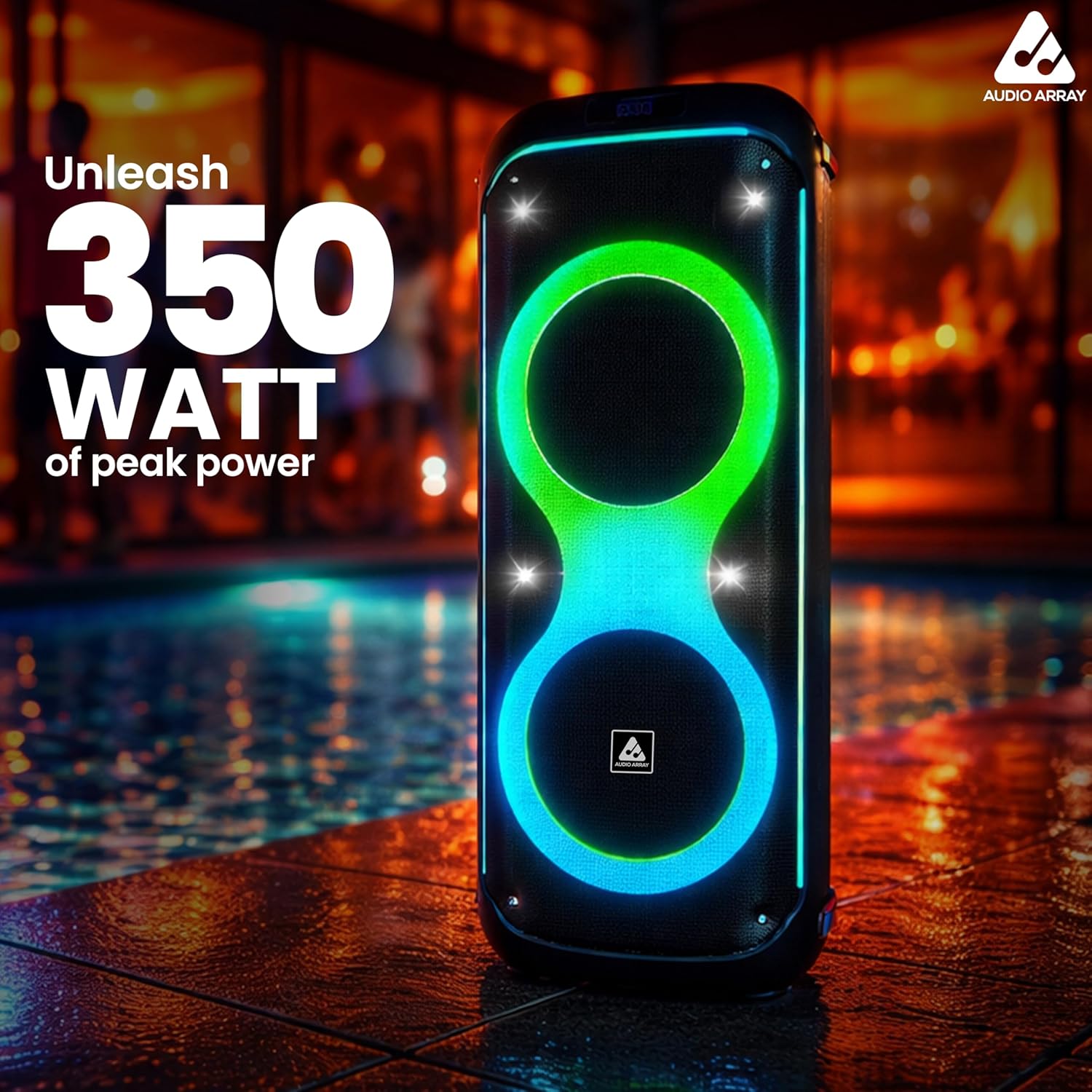 Audio Array SoniqX 160W Trolley BT Party Speaker AM-S6