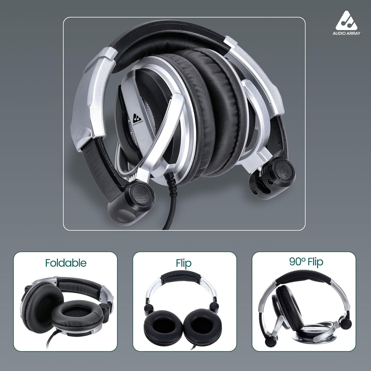 Audio Array AH-53 Studio Monitoring Headphones – 53mm Driver, 60Ω, Closed-Back, 10Hz–30kHz