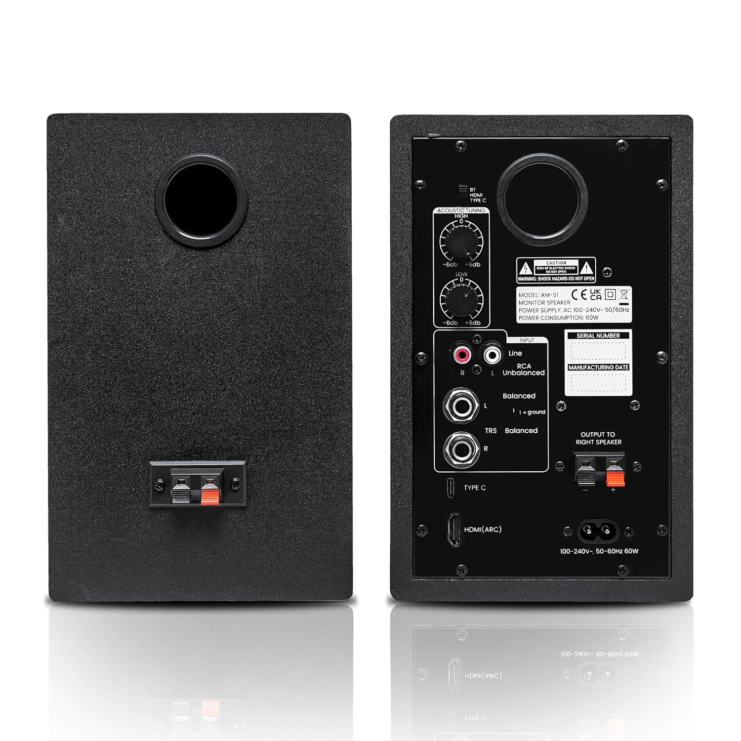 Audio Array AM-S1 Professional 4" Studio Monitor Speaker Pair