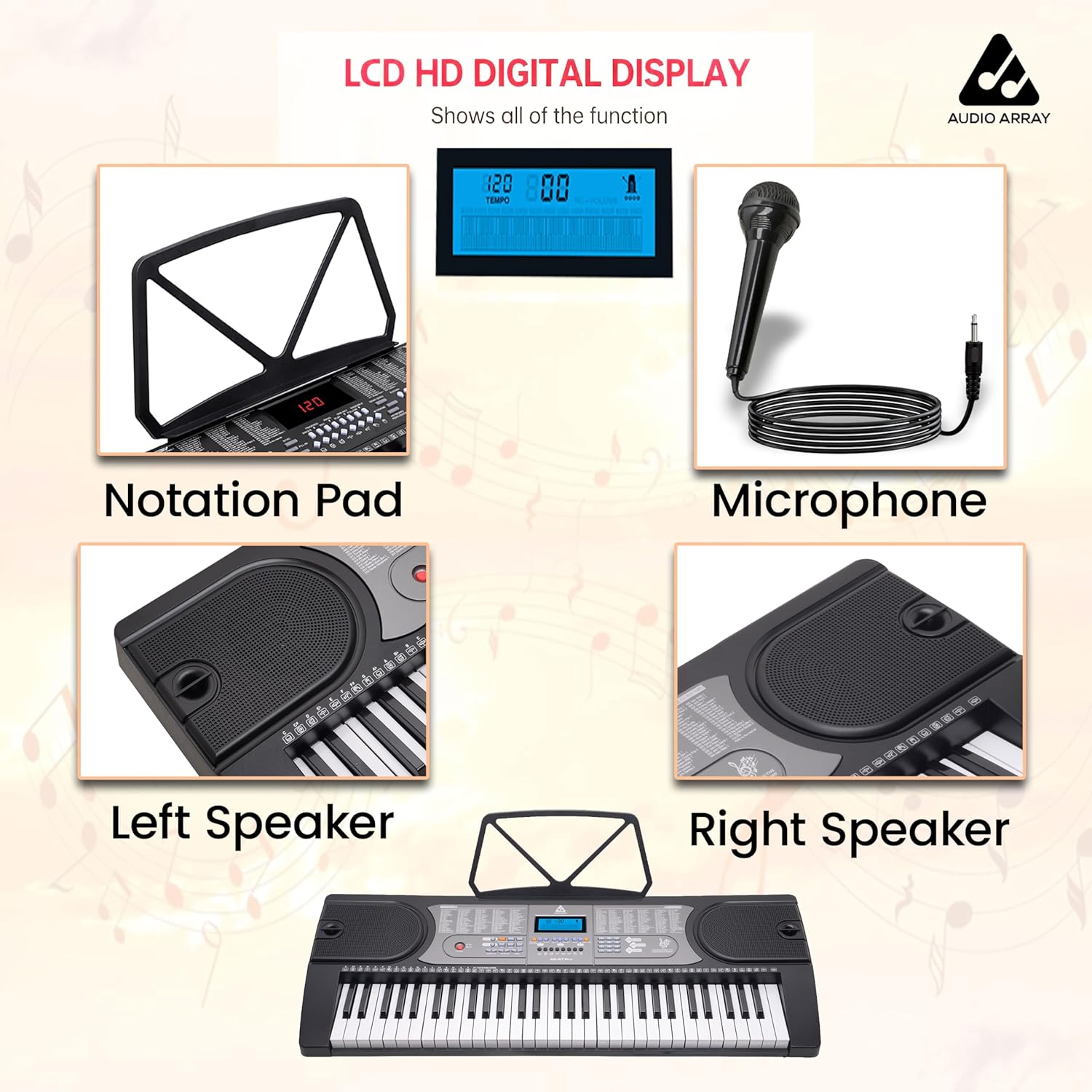 Audio Array AK61 Pro Music Production Keyboard