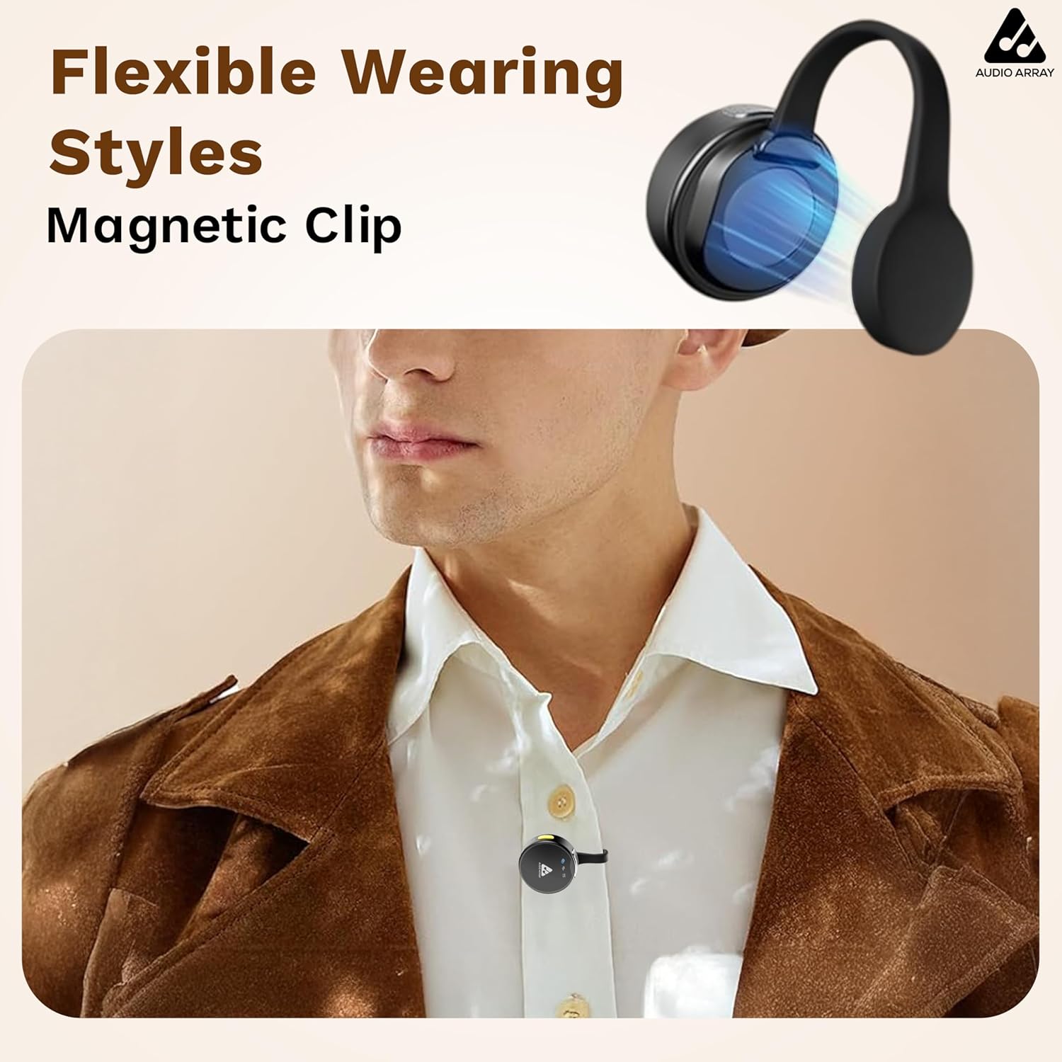 Audio Array AM-W23 Wireless Lav Mic, AI Noise Reduction