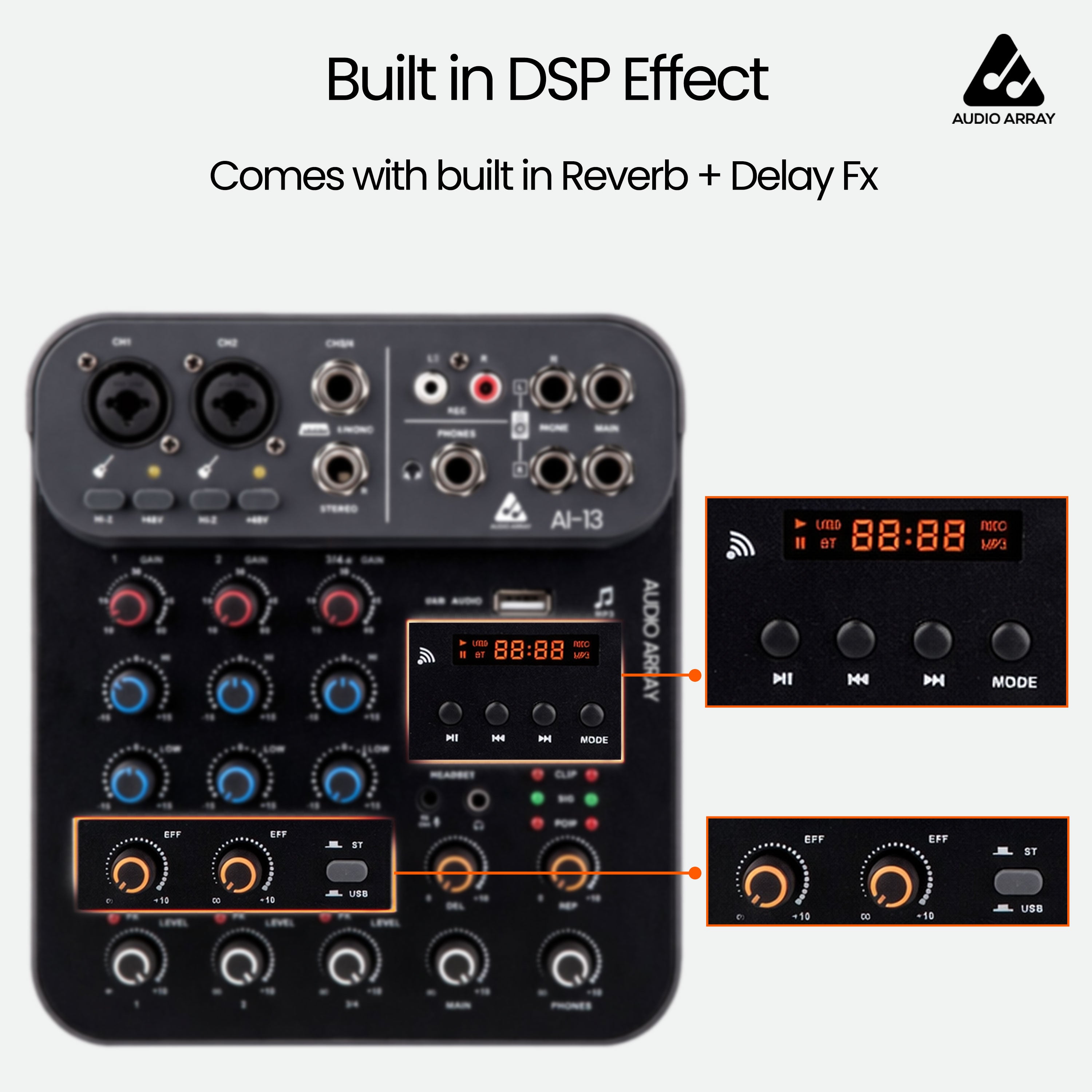 Audio Array AI-13 4 channels Mixer
